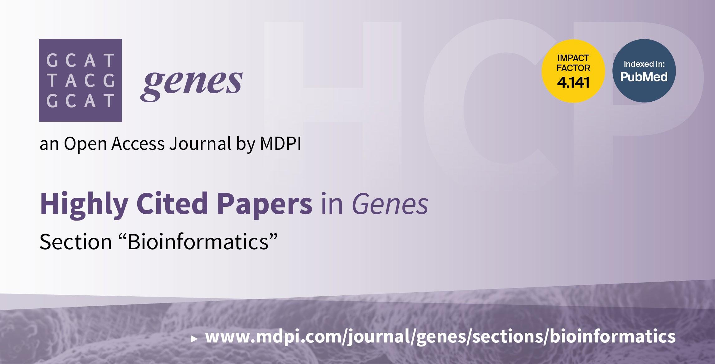 Genes | Top 10 Cited Papers in 2021 in the Section “Bioinformatics”