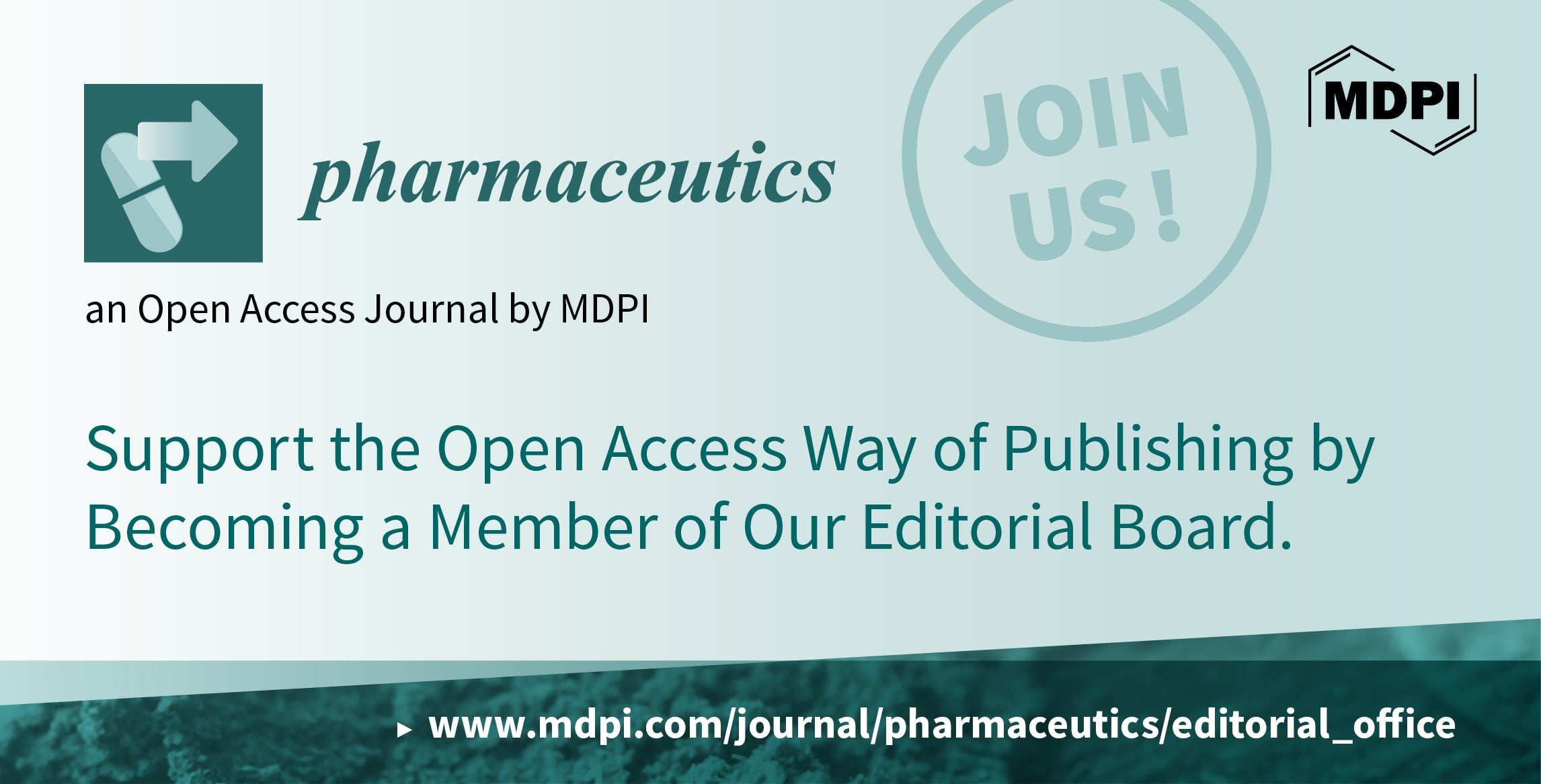 Recruiting Editorial Board Members for Pharmaceutics