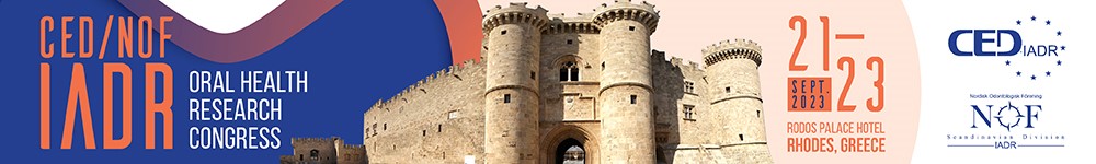 Meet Us at the 2023 CED-IADR/NOF Oral Health Research Congress, 21–23 September 2023, Rhodes, Greece
