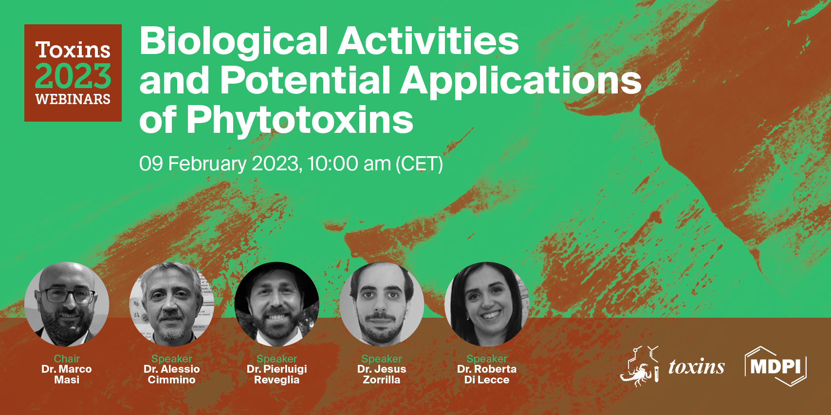 Toxins Webinar | Biological Activities and Potential Applications of Phytotoxins, 9 February 2023