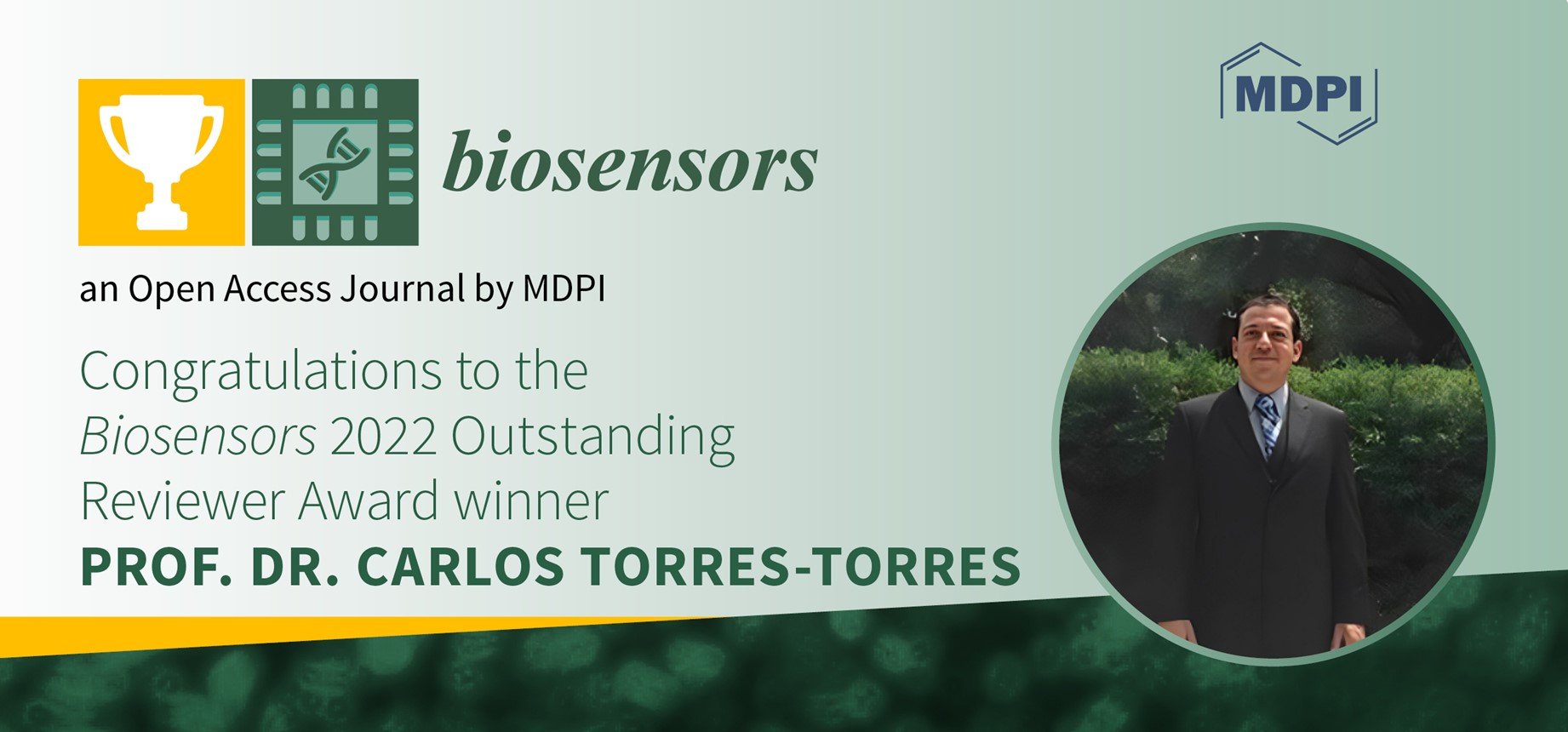 Biosensors 2022 Outstanding Reviewer Award—Winner Announced