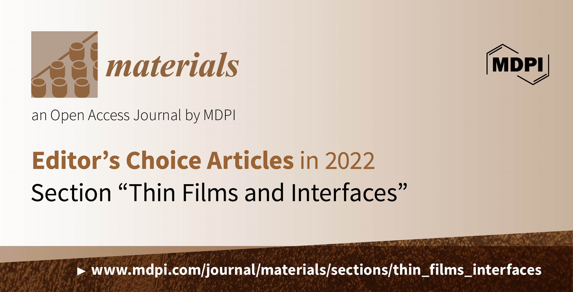 Materials | Editor’s Choice Articles in 2022 in the Section “Thin Films and Interfaces”