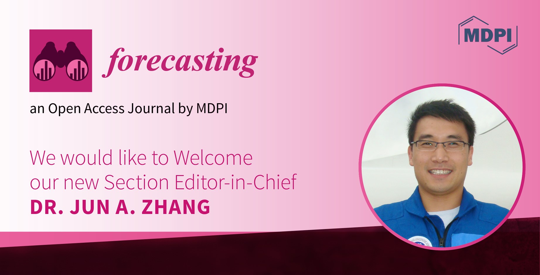 Dr. Jun A. Zhang Appointed Section Editor-in-Chief of the Section “Weather and Forecasting” in Forecasting