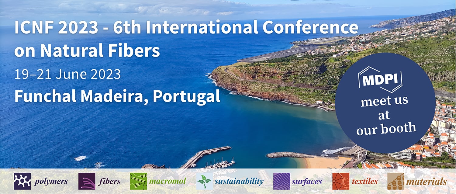 Meet Us at the 6th International Conference on Natural Fibers, 19–21 June 2023, Funchal, Portugal