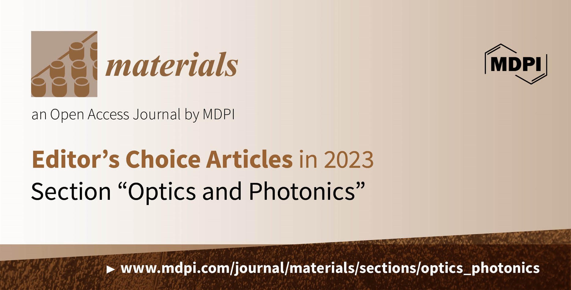 Materials | Editor’s Choice Articles in 2023 in the Section “Optics and Photonics”