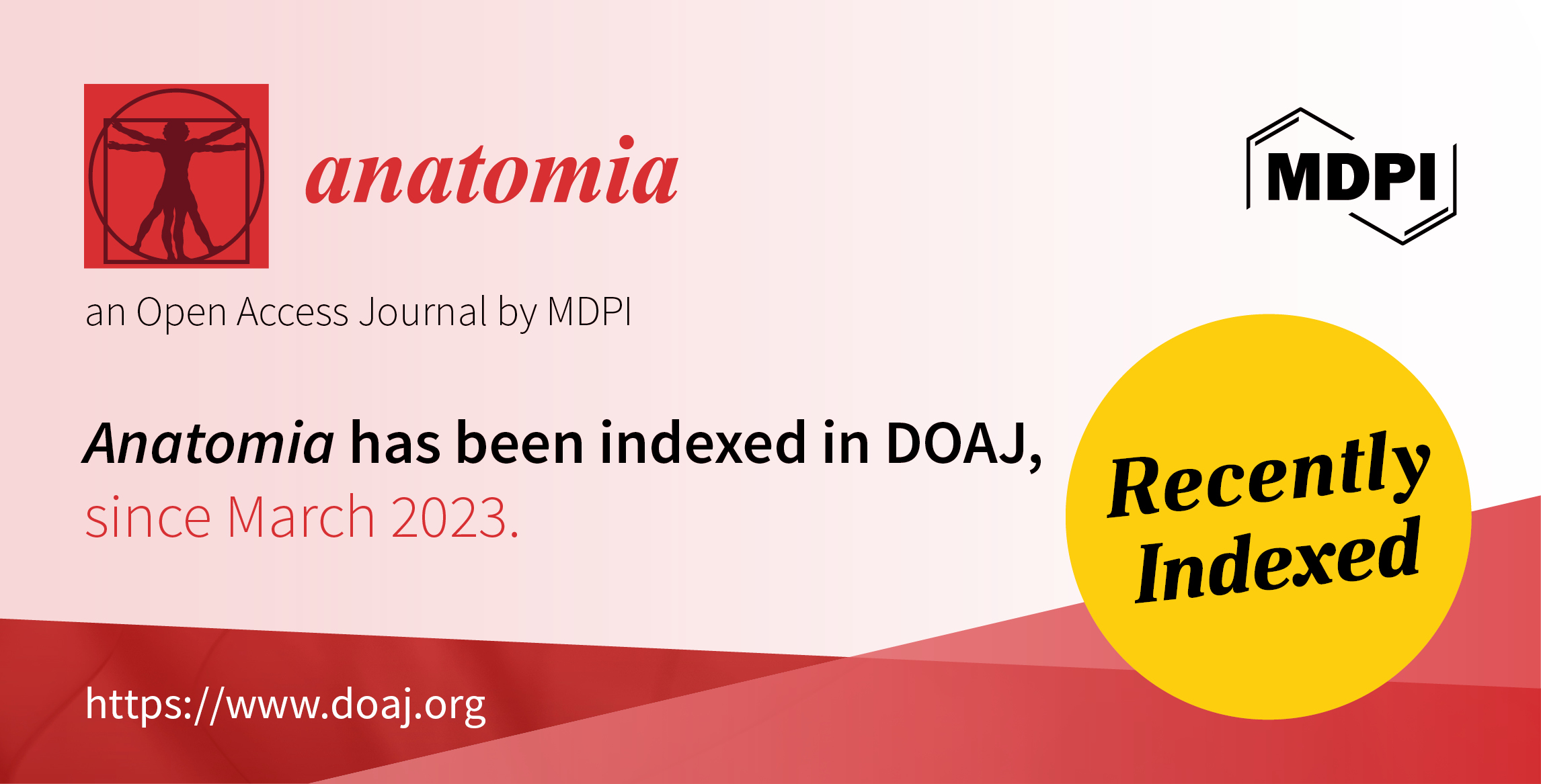Anatomia Accepted into the Directory of Open Access Journals (DOAJ)