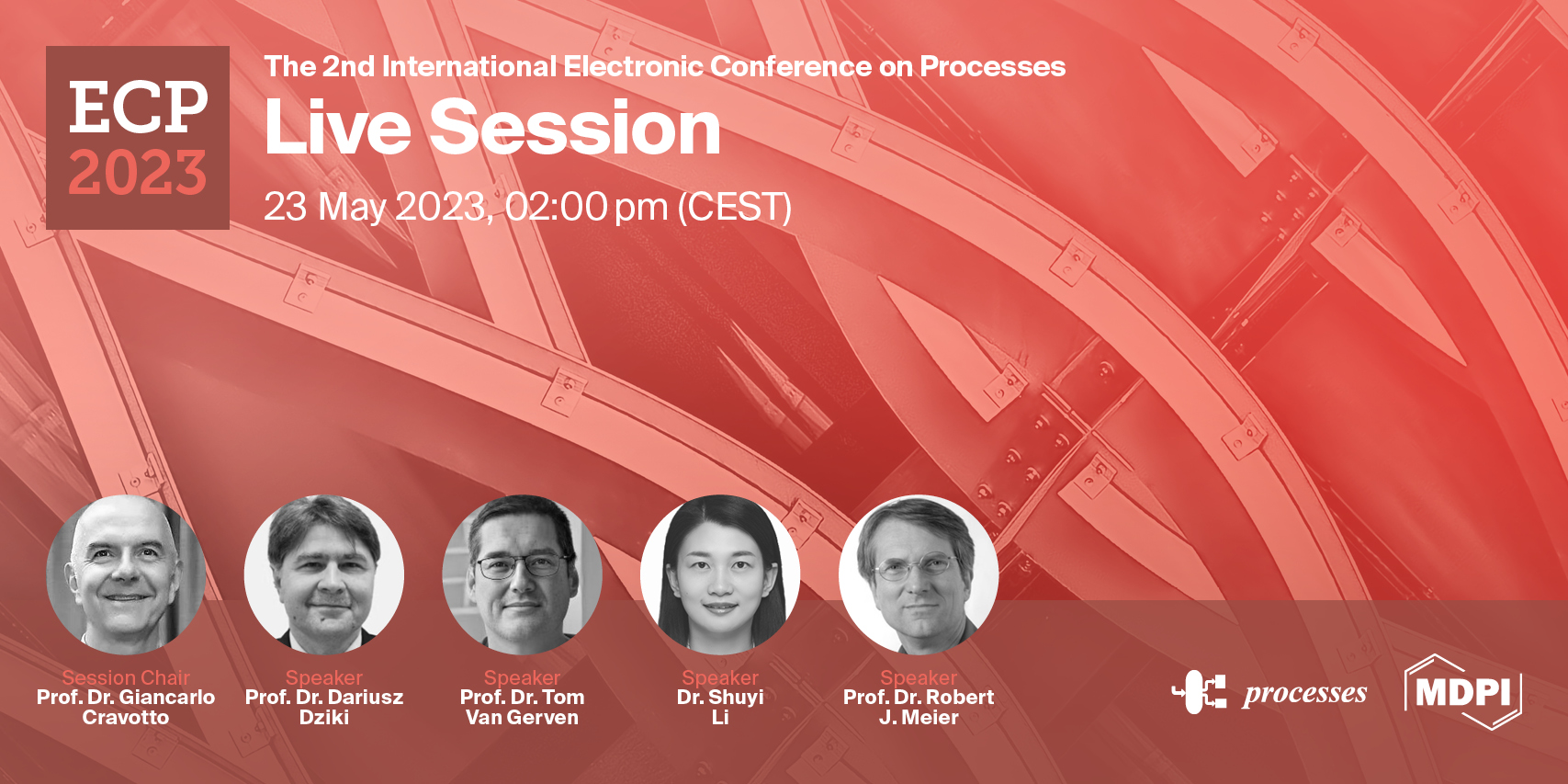 Meet Us Virtually at the 2nd International Electronic Conference on Processes: Process Engineering—Current State and Future Trends (ECP2023) Live Session, 23 May 2023