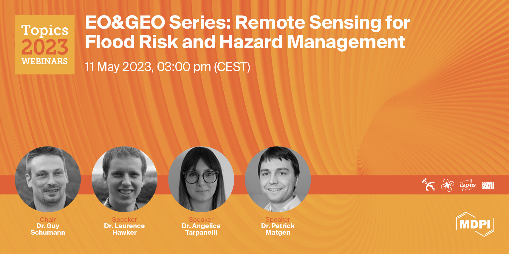Topics Webinar | EO&GEO Series: Remote Sensing for Flood Risk and Hazard Management, Held on 11 May 2023