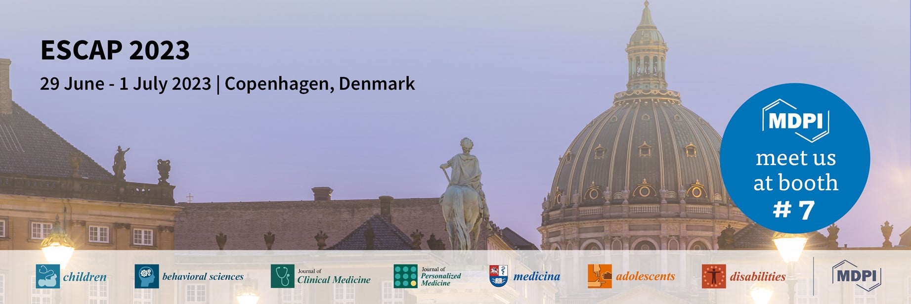 Meet Us at the 20th International Congress of the European Society for Child and Adolescent Psychiatry (ESCAP 2023), 29 June–1 July 2023, Copenhagen, Denmark