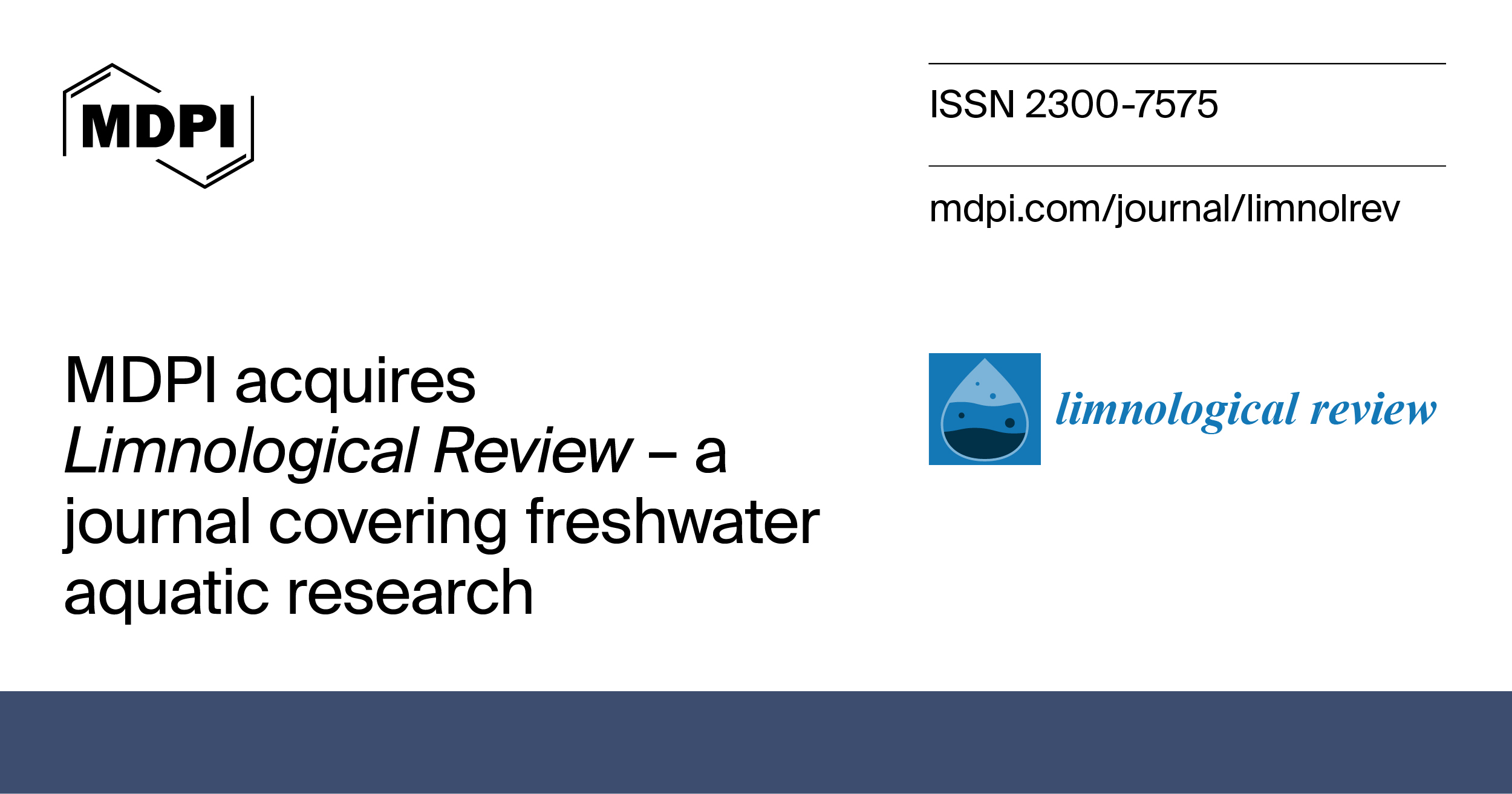 Limnological Review Published by MDPI from Volume 22