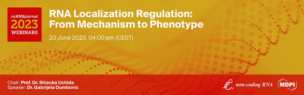 Non-Coding RNA Webinar | RNA Localization Regulation: From Mechanism to Phenotype, Held on 20 June 2023