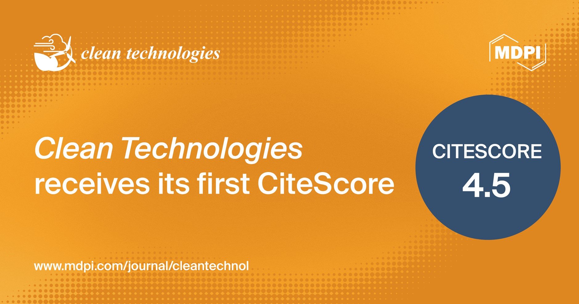 <em>Clean Technologies</em> Receives Its First CiteScore of 4.5