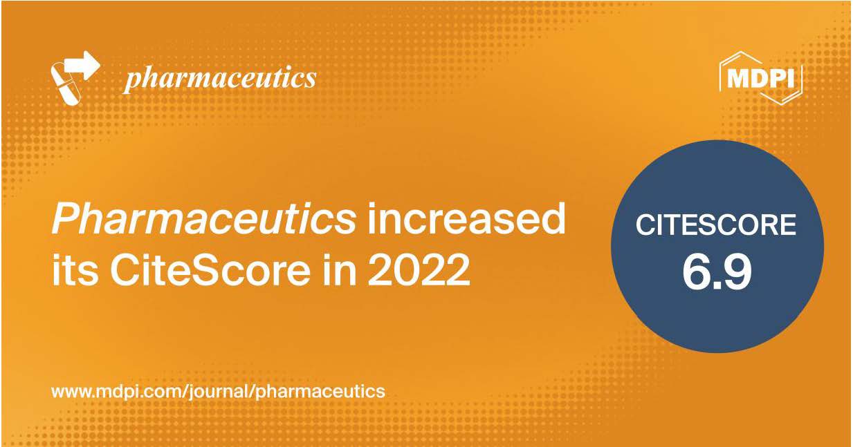 Pharmaceutics Receives an Increased CiteScore of 6.9