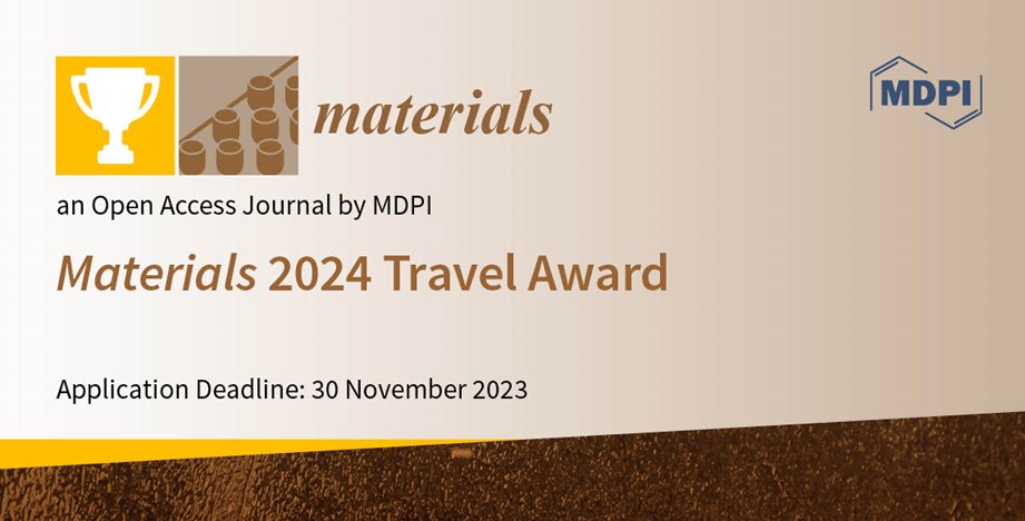 Materials 2024 Travel Award—Open for Nominations