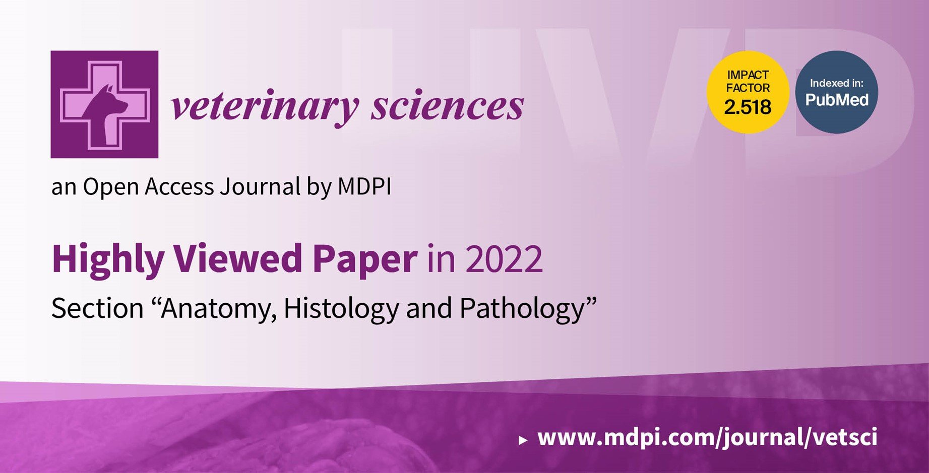 <strong><em>Veterinary Sciences</em> | Highly Viewed Papers in 2022 in the Section “Anatomy, Histology and Pathology”</strong>