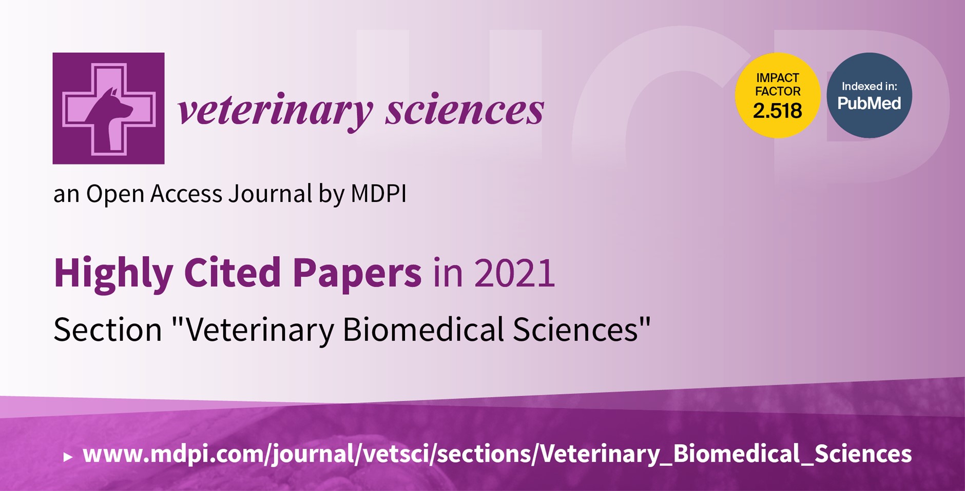 <strong><em>Veterinary Sciences</em> | Most Cited Papers in 2021 in the Section “Veterinary Biomedical Sciences”</strong>