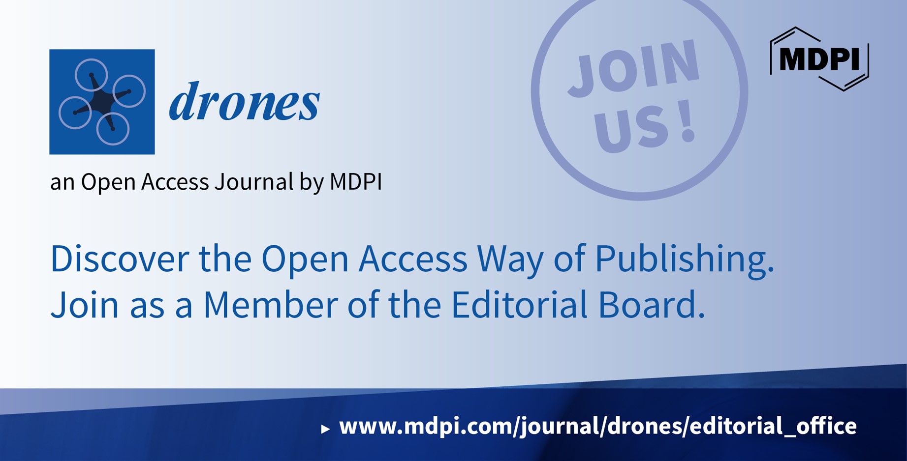 Recruiting Editorial Board Members for Drones