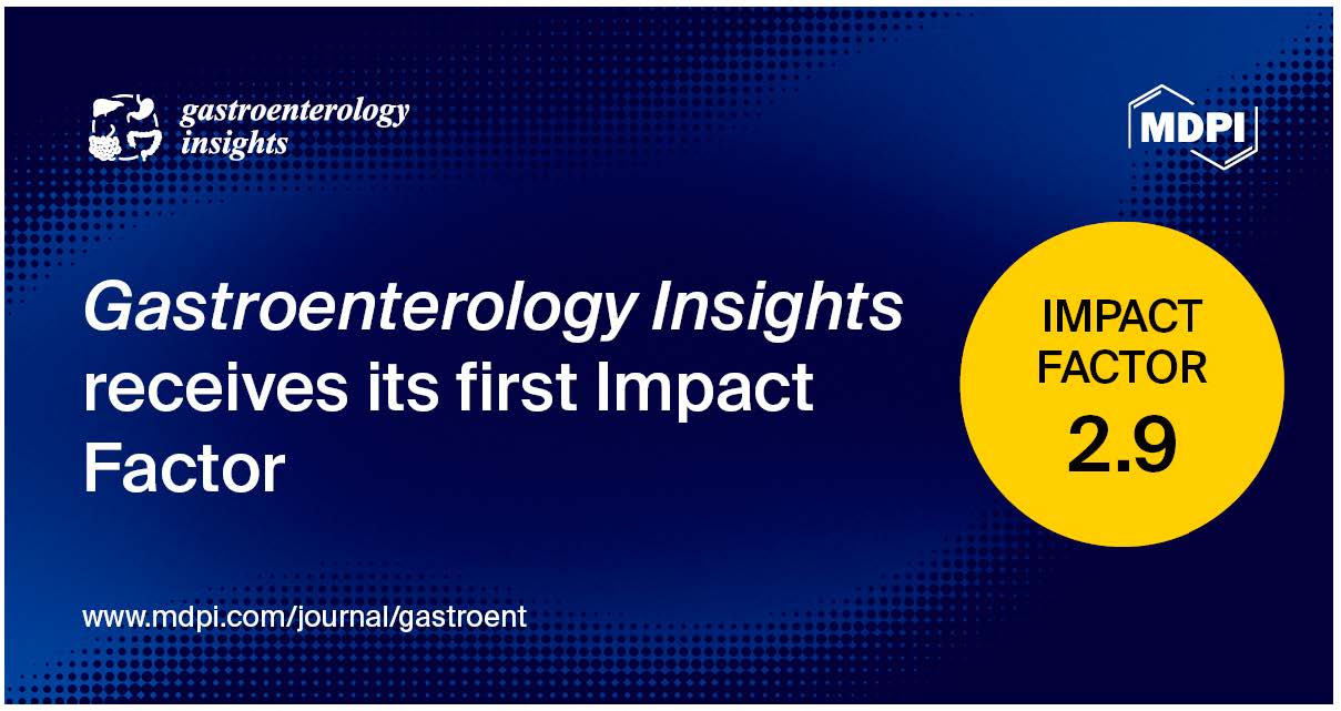Gastroenterology Insights Receives Its First Impact Factor of 2.9