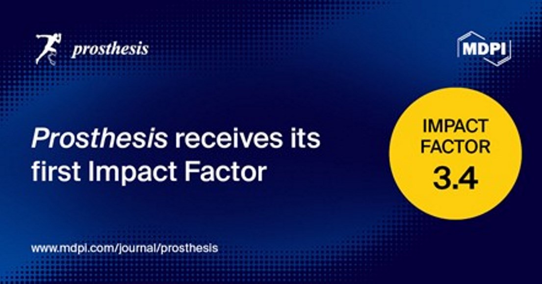 Prosthesis Receives Its First Impact Factor of 3.4