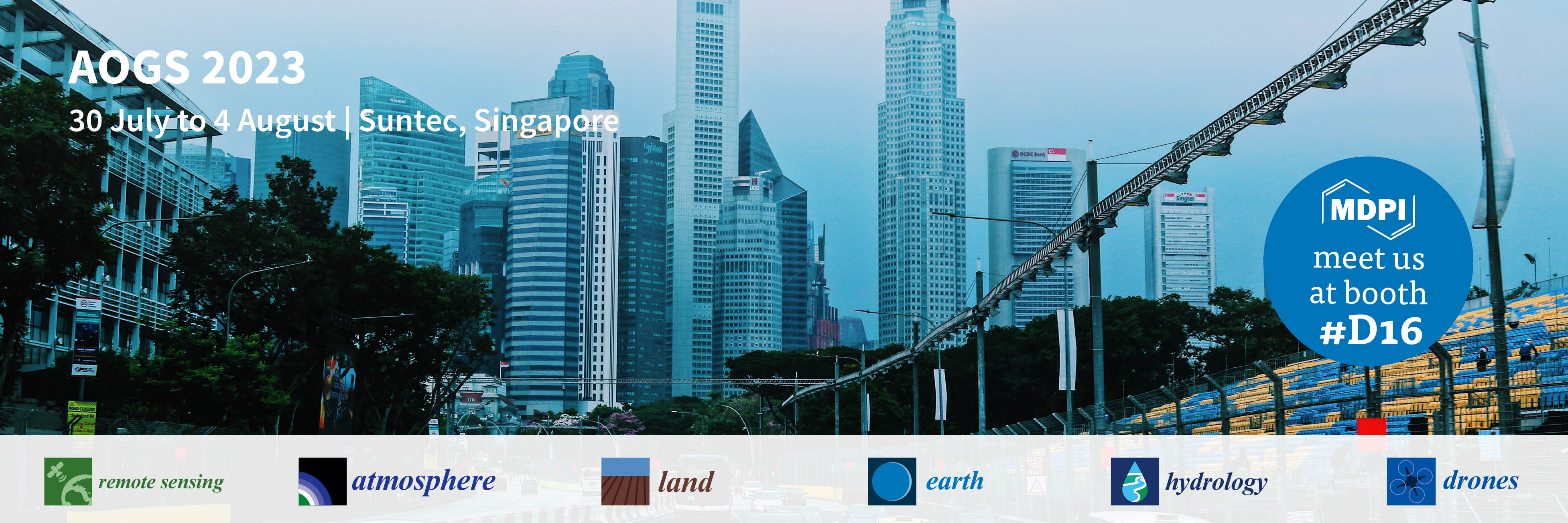 Meet Us at the Asia Oceania Geosciences Society 20th Annual Meeting (AOGS 2023), 30 July–4 August 2023, Suntec, Singapore
