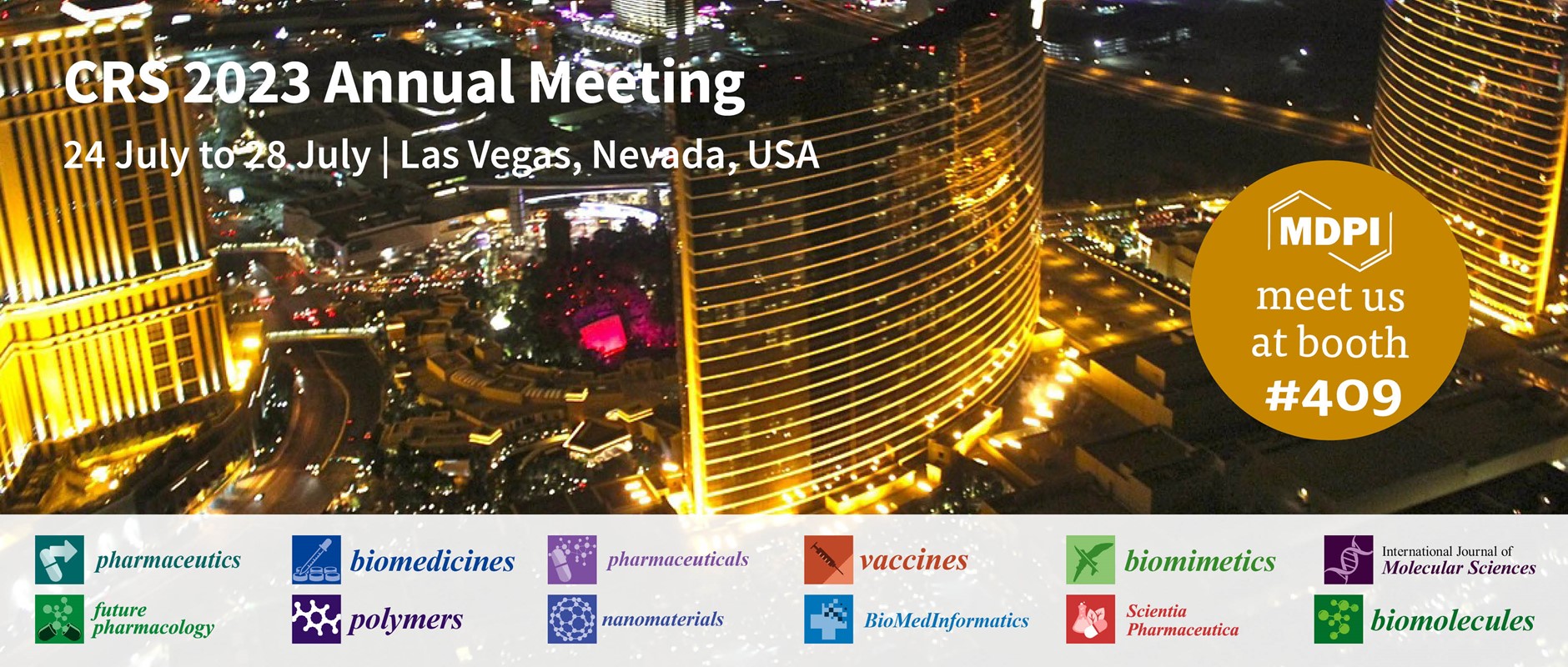 Meet Us at the CRS 2023 Annual Meeting, 24–28 July 2023, Las Vegas, USA