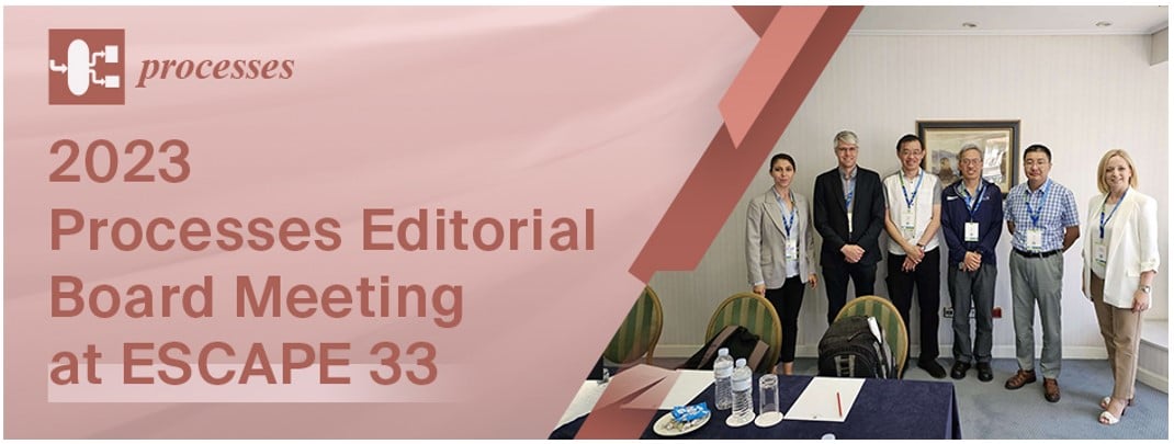 2023 Processes Editorial Board Meeting ESCAPE33, Held in June 2023, Athens, Greece