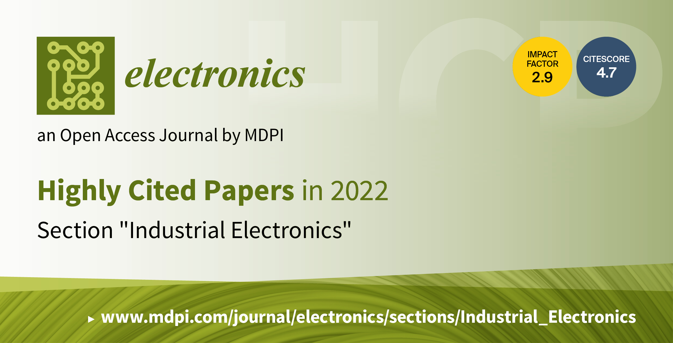 Electronics | Highly Cited Papers in 2022 in the Section “Industrial Electronics”