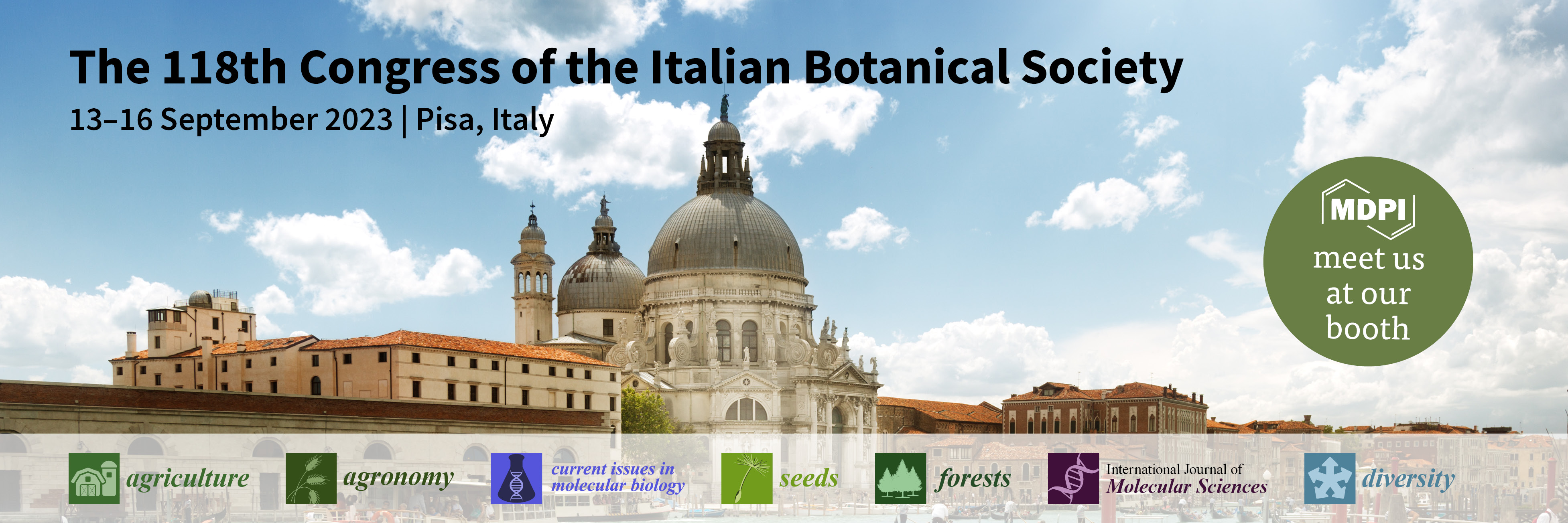 Meet Us at the 118th Congress of the Italian Botanical Society, 13–16 September 2023, Pisa, Italy