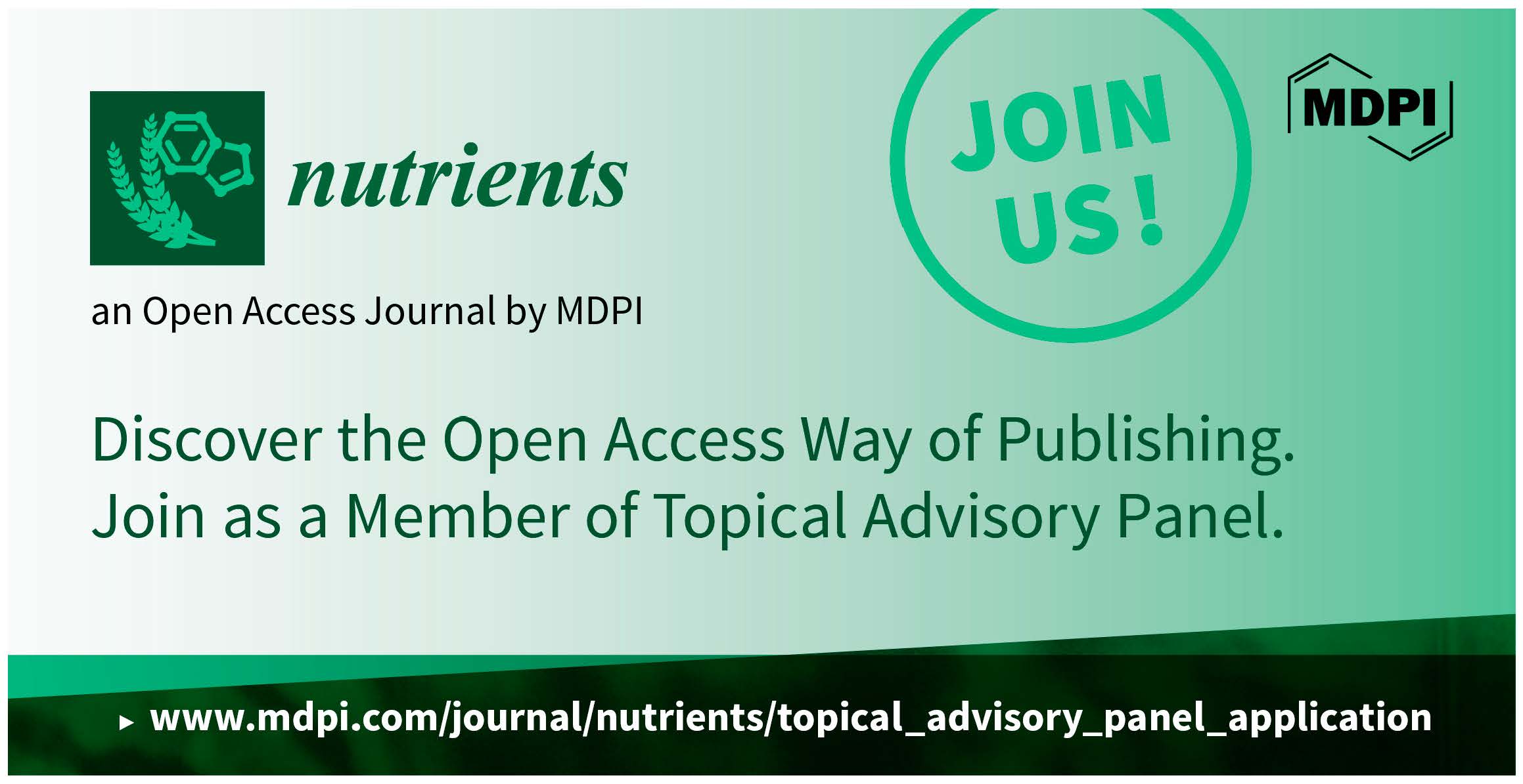 Recruiting Topical Advisory Panel Members for Nutrients