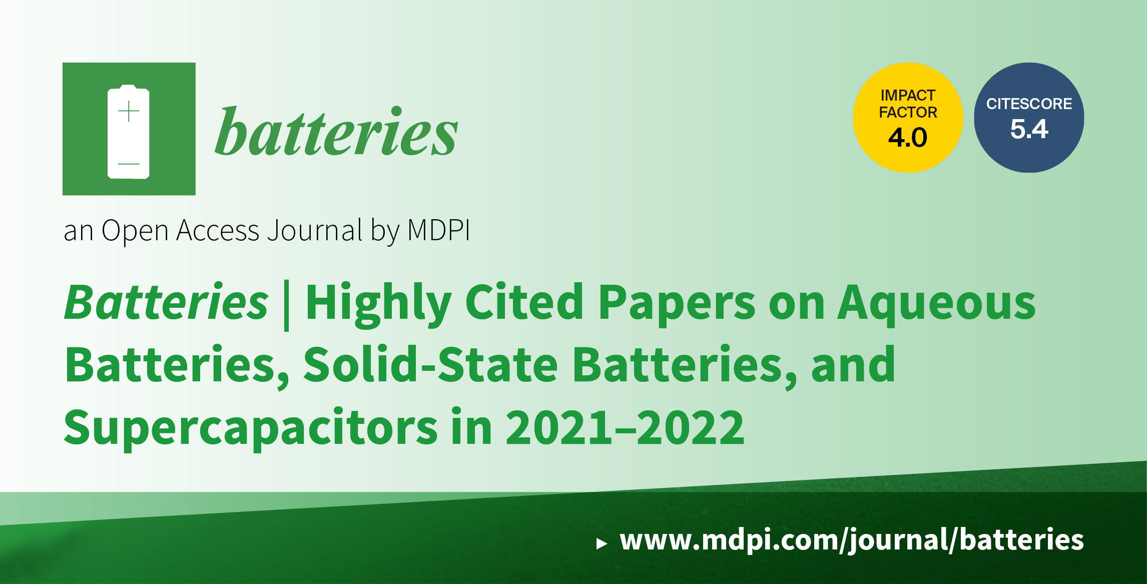 Batteries | Highly Cited Papers on Aqueous Batteries, Solid-State Batteries, and Supercapacitors in 2021–2022