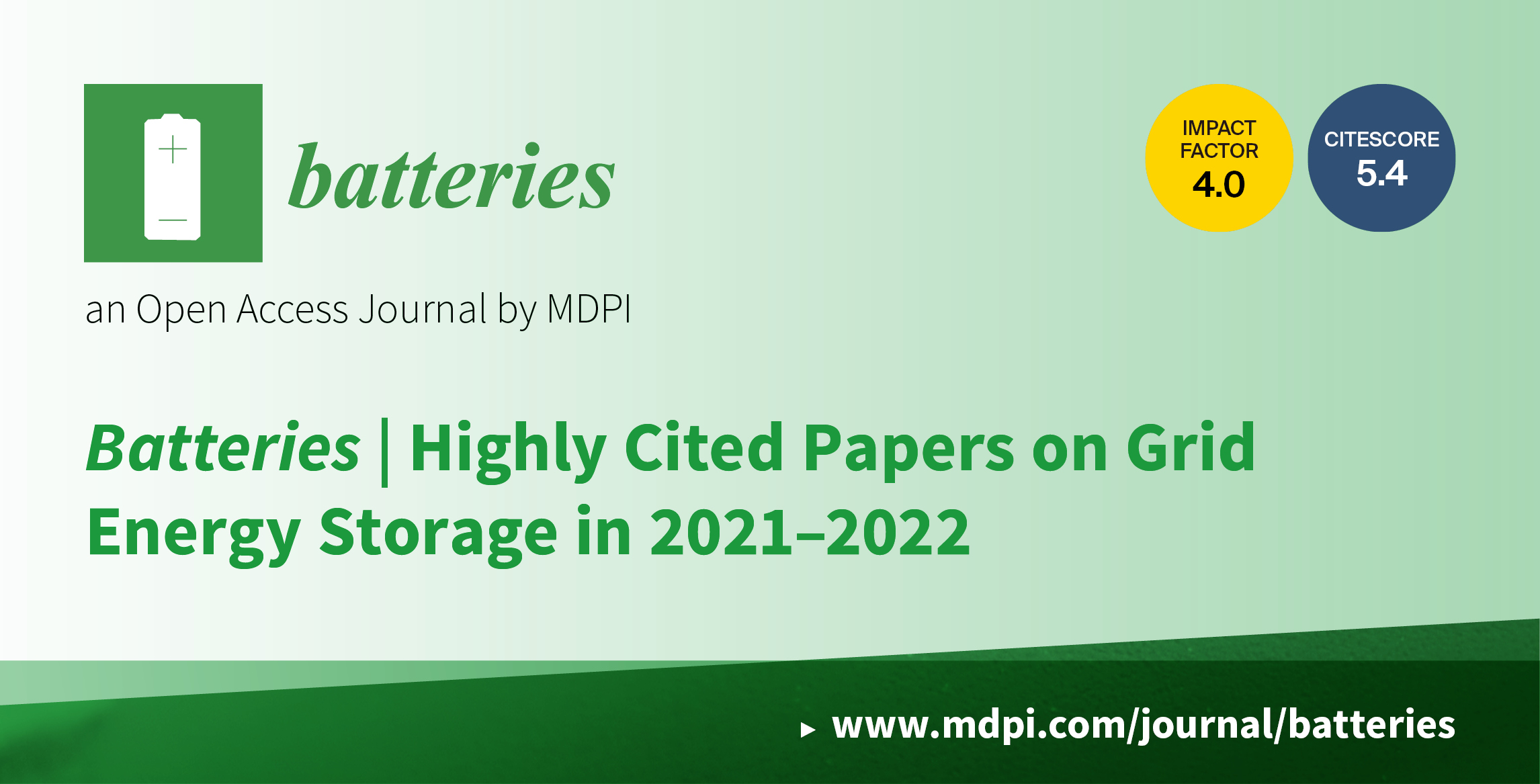 Batteries | Highly Cited Papers on Grid Energy Storage in 2021–2022