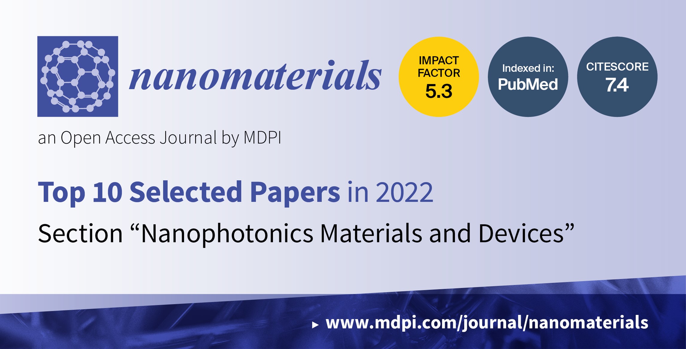 Nanomaterials | Top 10 Selected Papers in 2022 in the Section “Nanophotonics Materials and Devices”