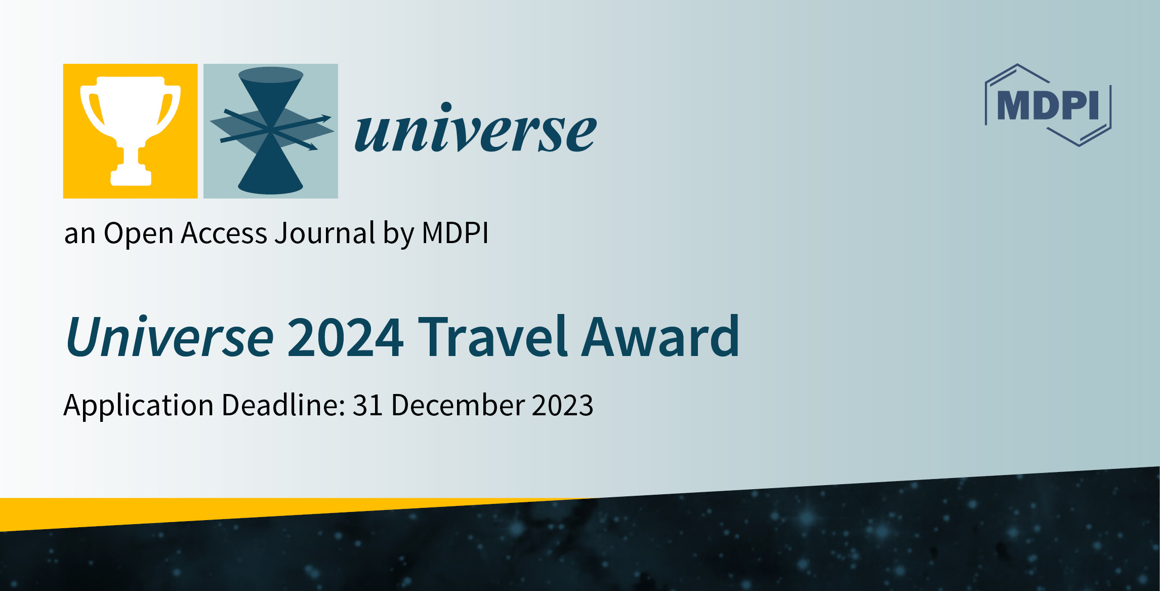 Universe 2024 Travel Award—Open for Applications