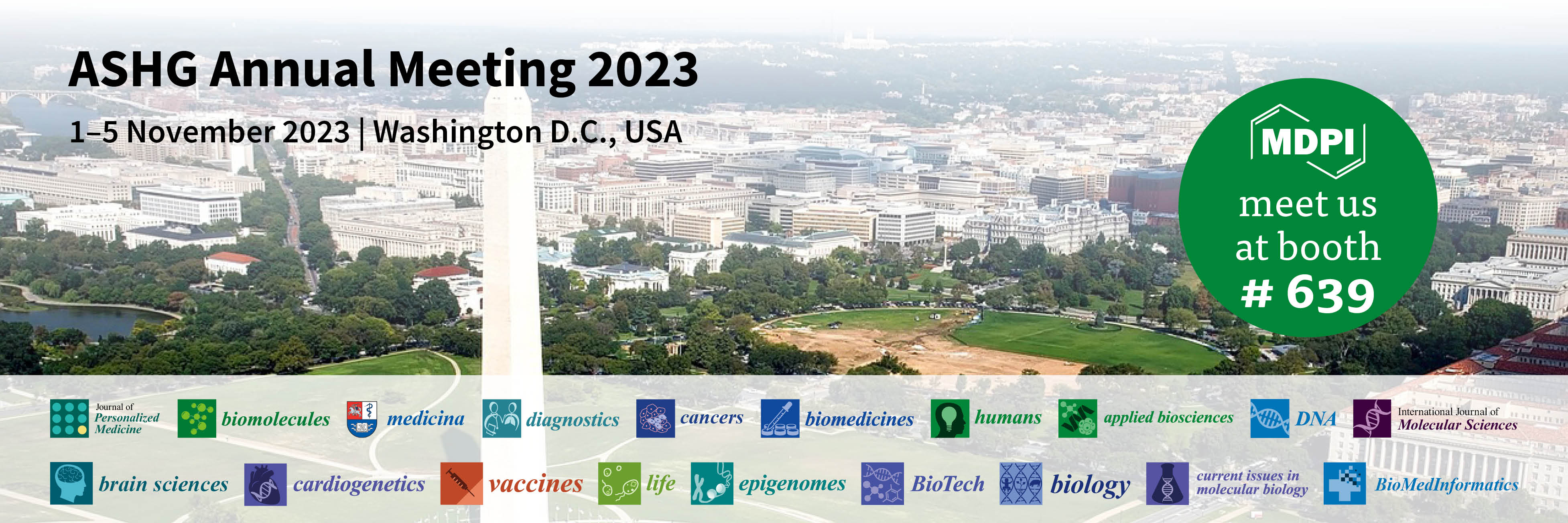 <strong>Meet Us at the ASHG Annual Meeting 2023, 1–5 November 2023, Washington D.C., USA</strong>
