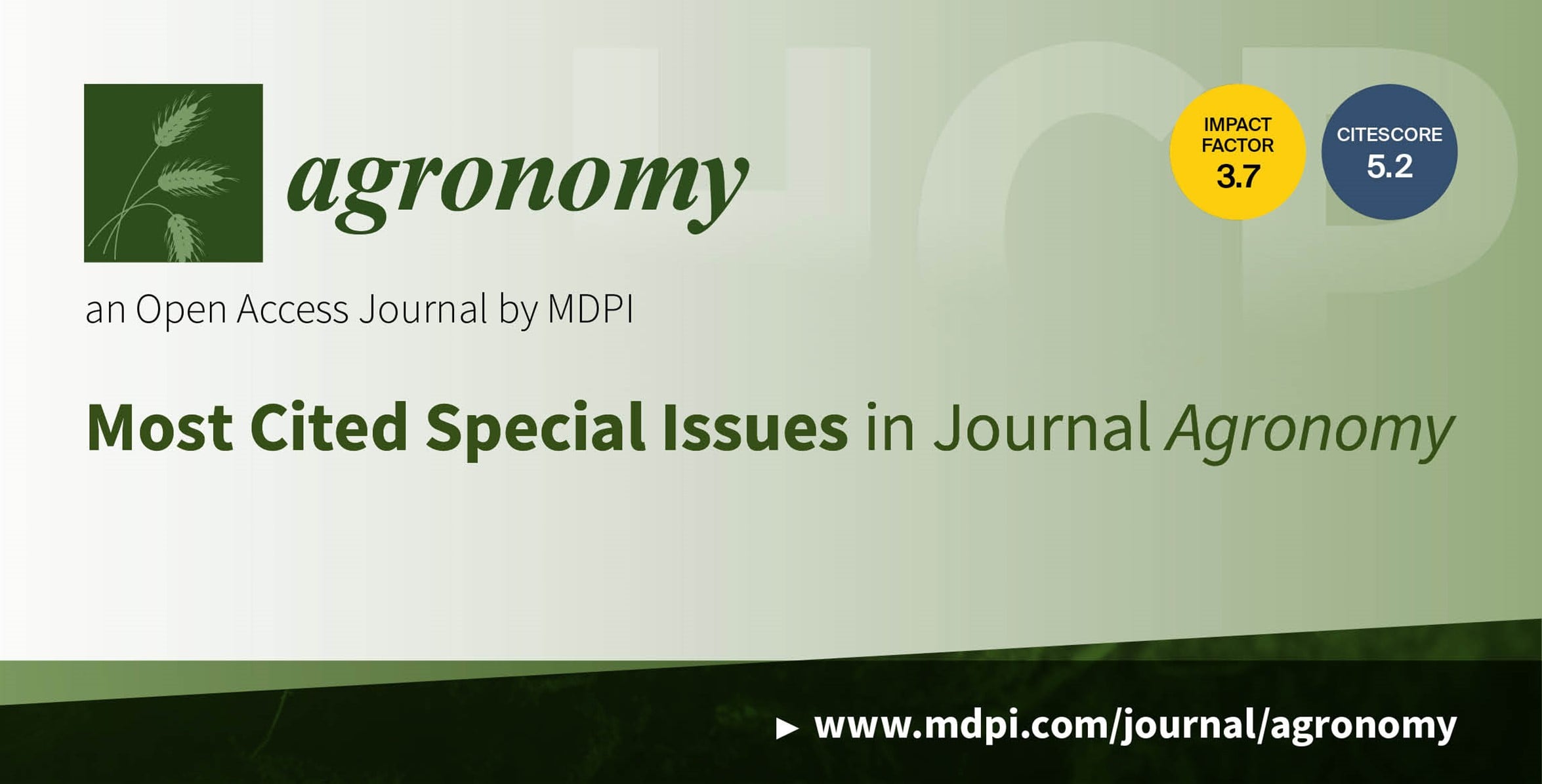 Agronomy | Most Cited Special Issues