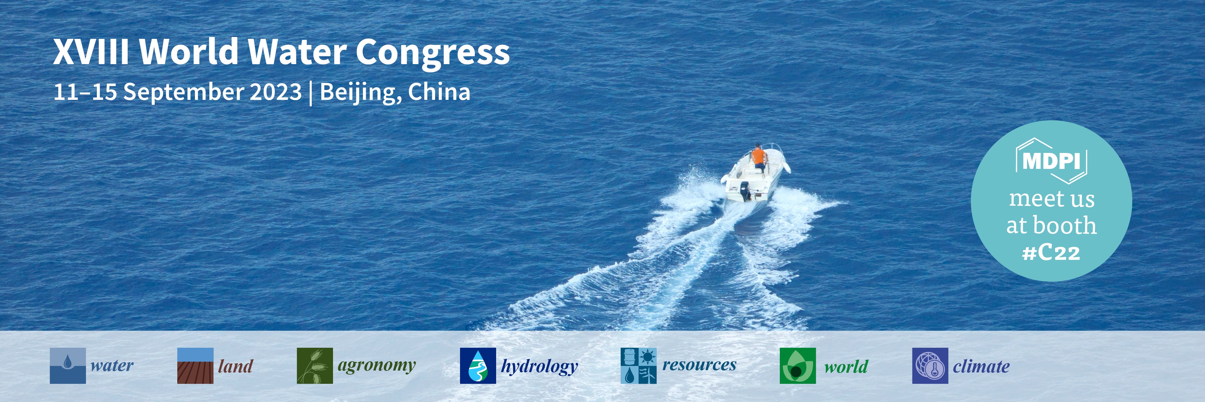 Meet Us at the XVIII World Water Congress, 11–15 September 2023, Beijing, China
