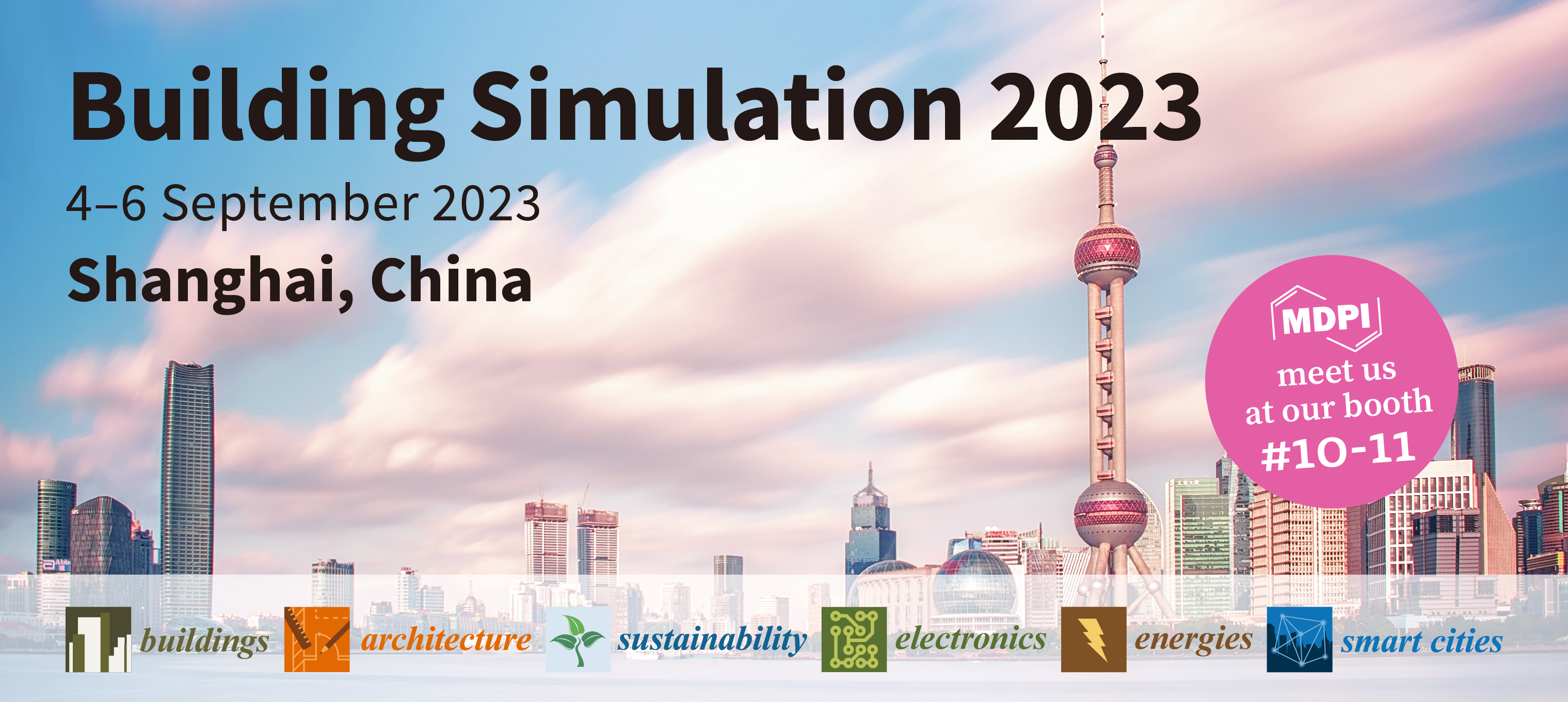Meet Us at the Building Simulation 2023 (BS2023), 4–6 September 2023, Shanghai, China