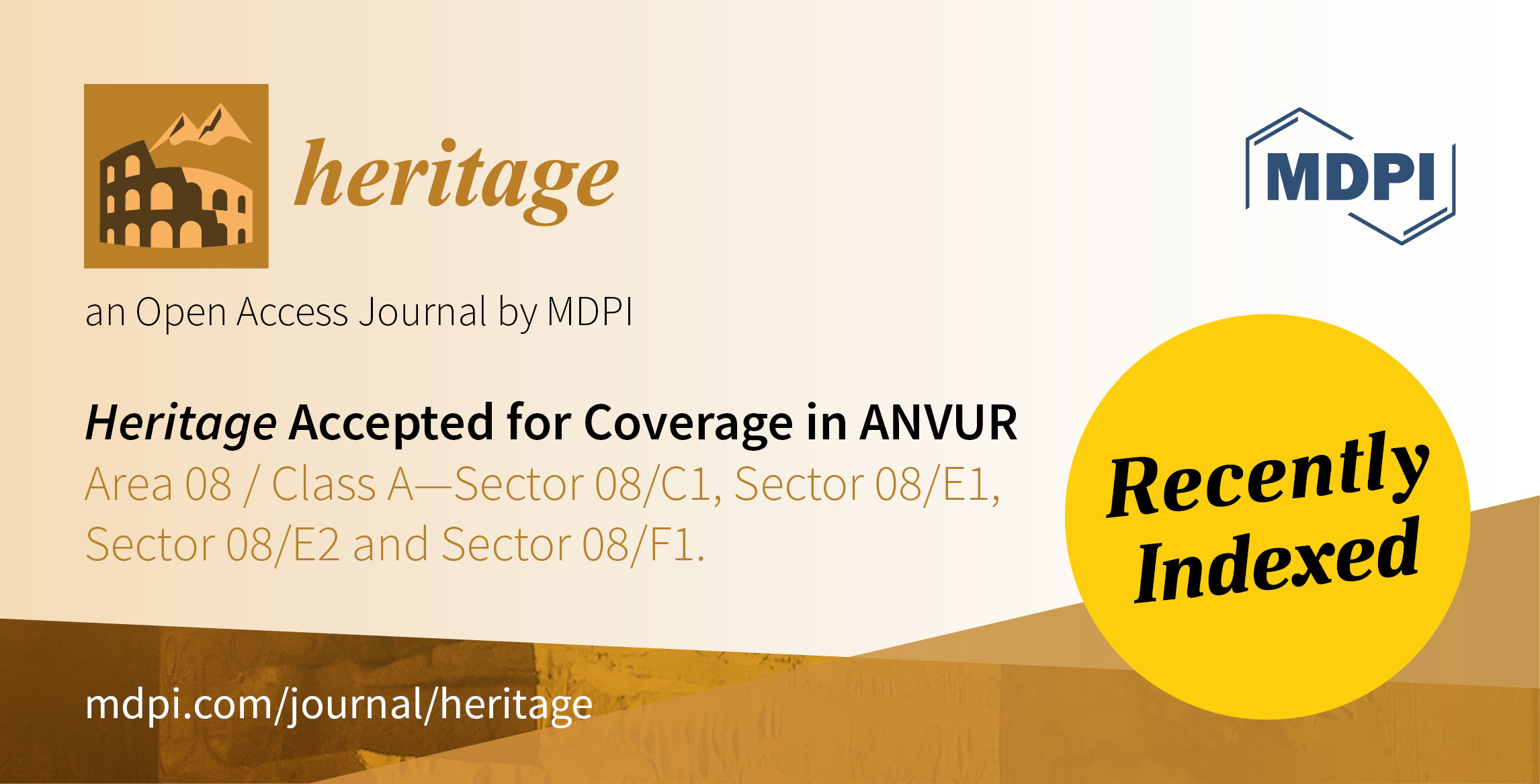 Heritage Accepted for Coverage in ANVUR