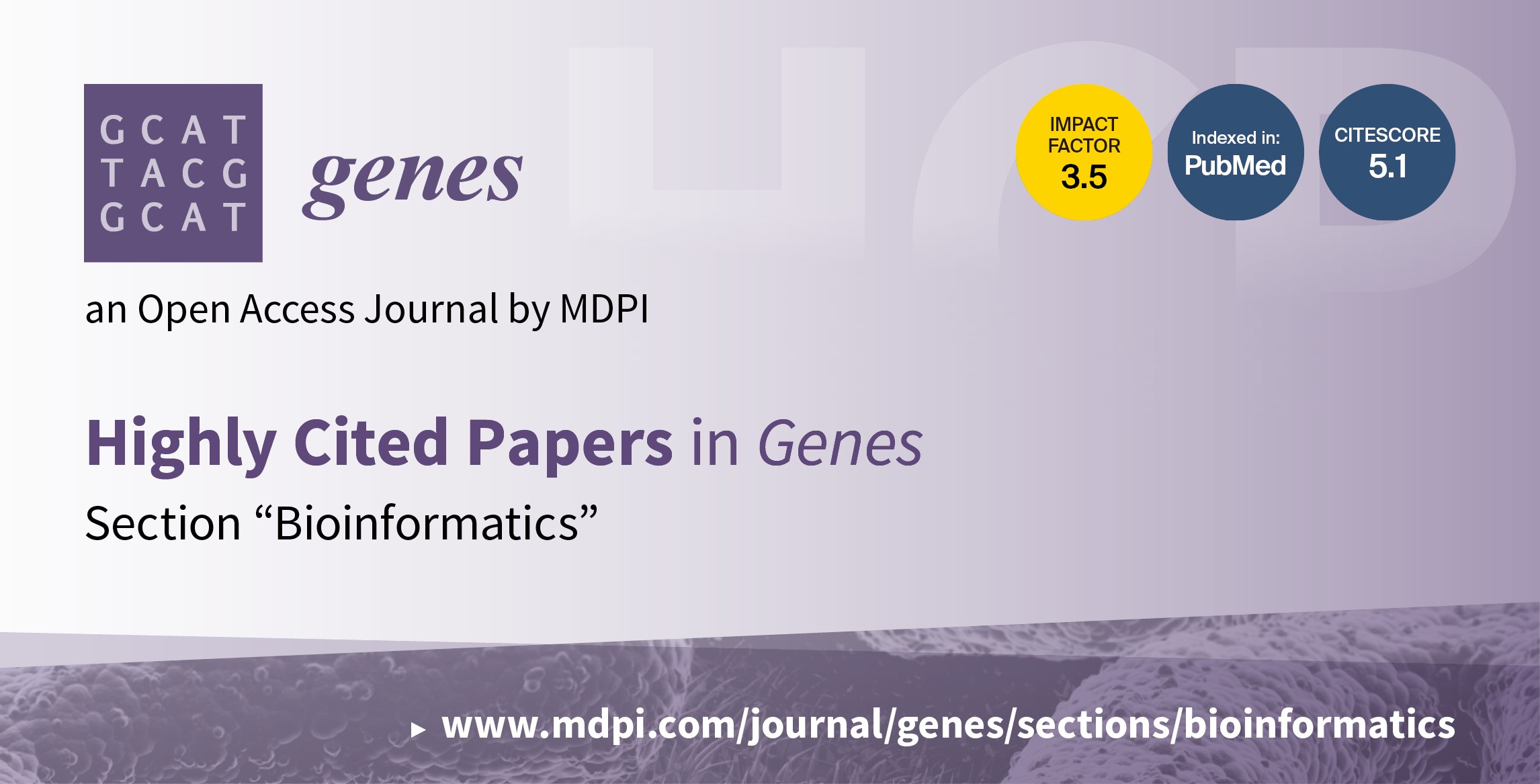 Genes | Highly Cited Papers in 2021–2022 in the Section “Bioinformatics”