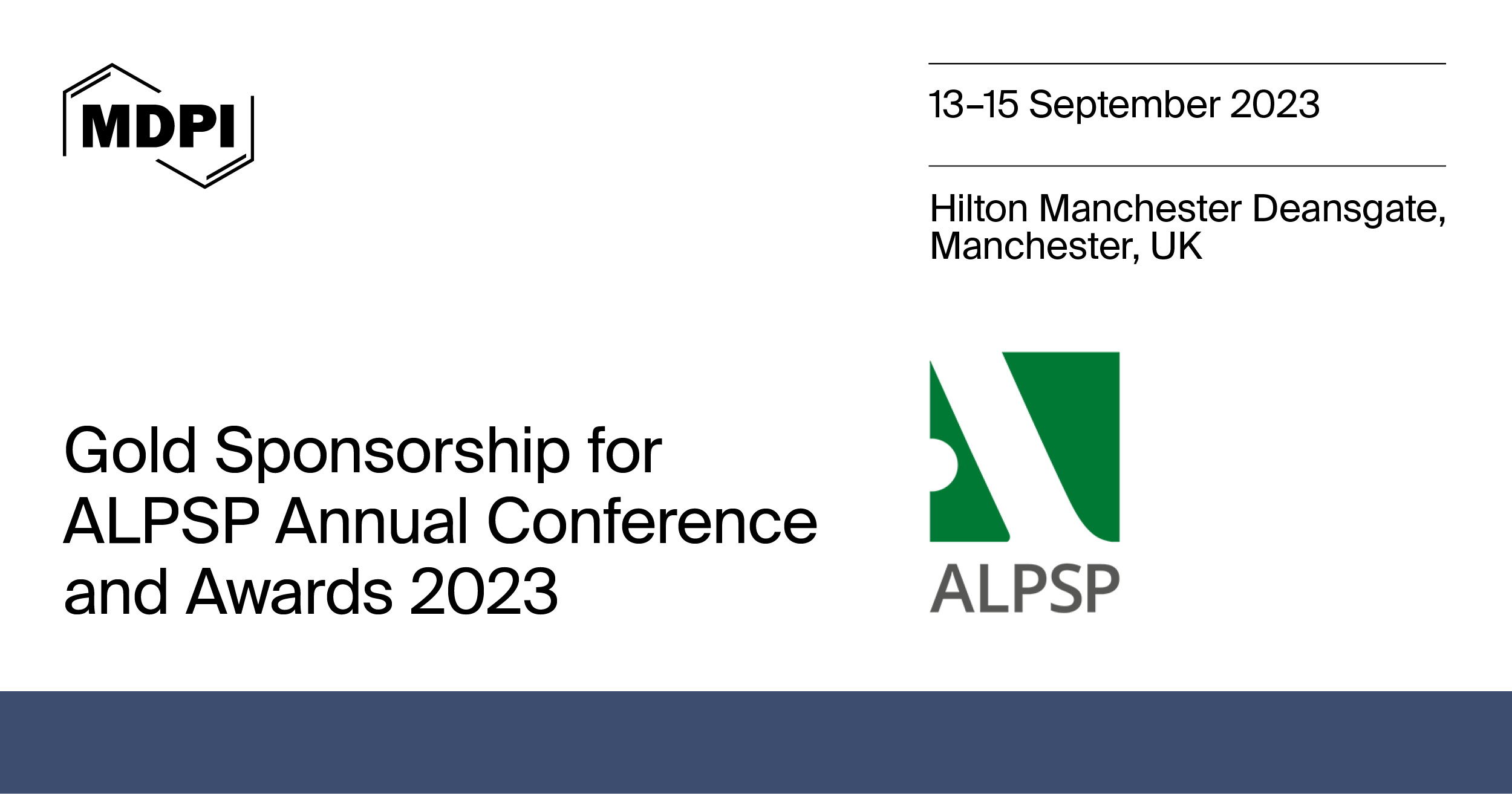 MDPI is Sponsoring the ALPSP Conference 2023