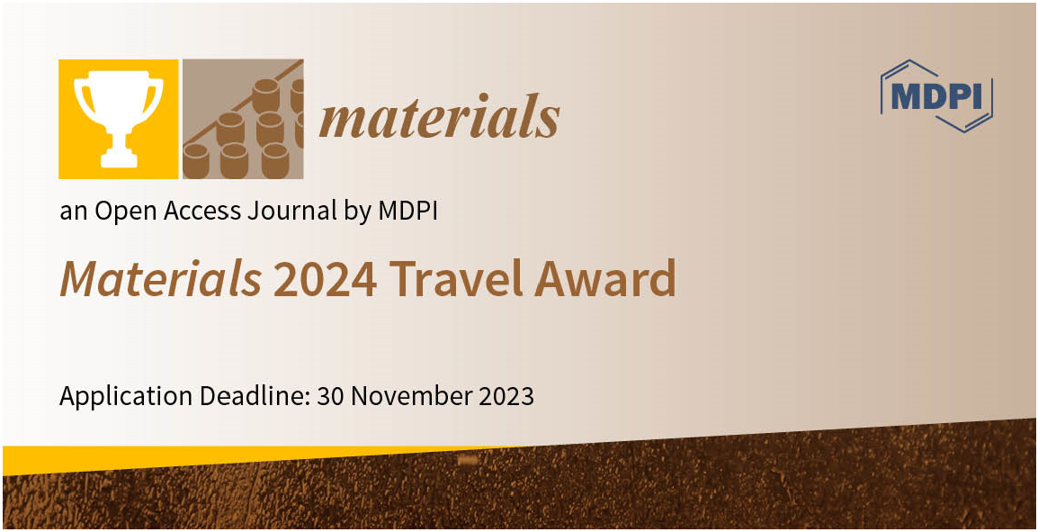 Materials 2024 Travel Award—Open for Applications