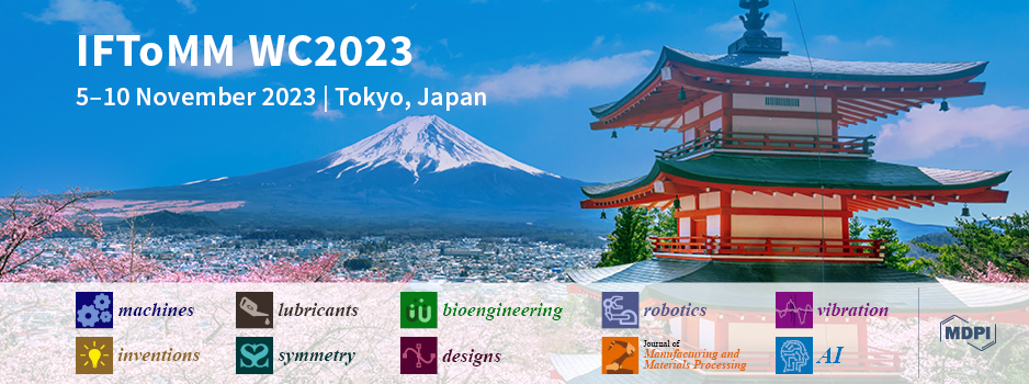 Meet Us at the 16th IFToMM World Congress (WC2023), 5&ndash;10 November 2023, Tokyo, Japan