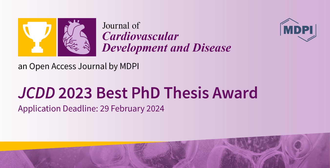 JCDD 2023 Best PhD Thesis Award—Open for Applications