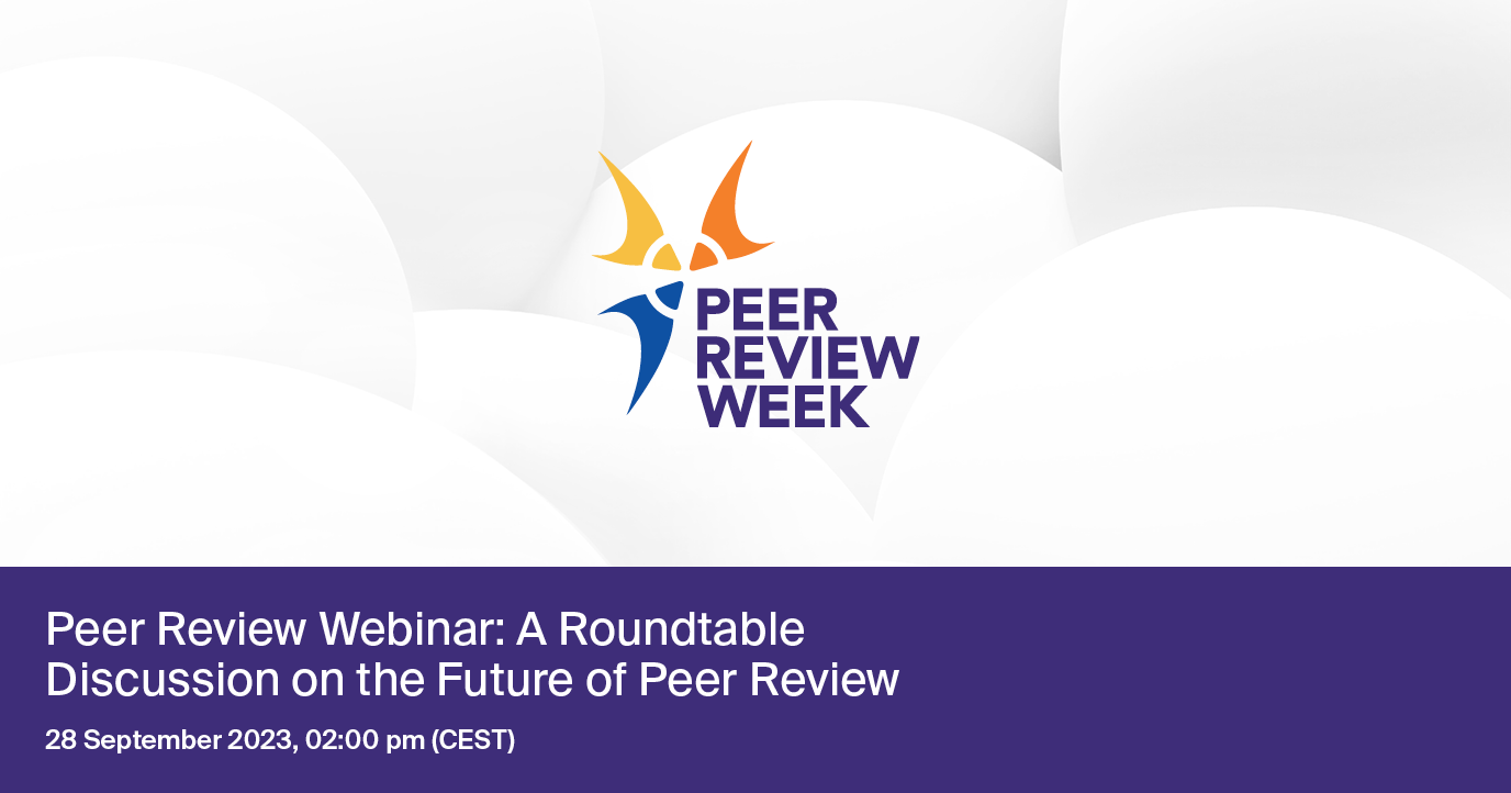 Celebrating Peer Review Week (25–29 September 2023)
