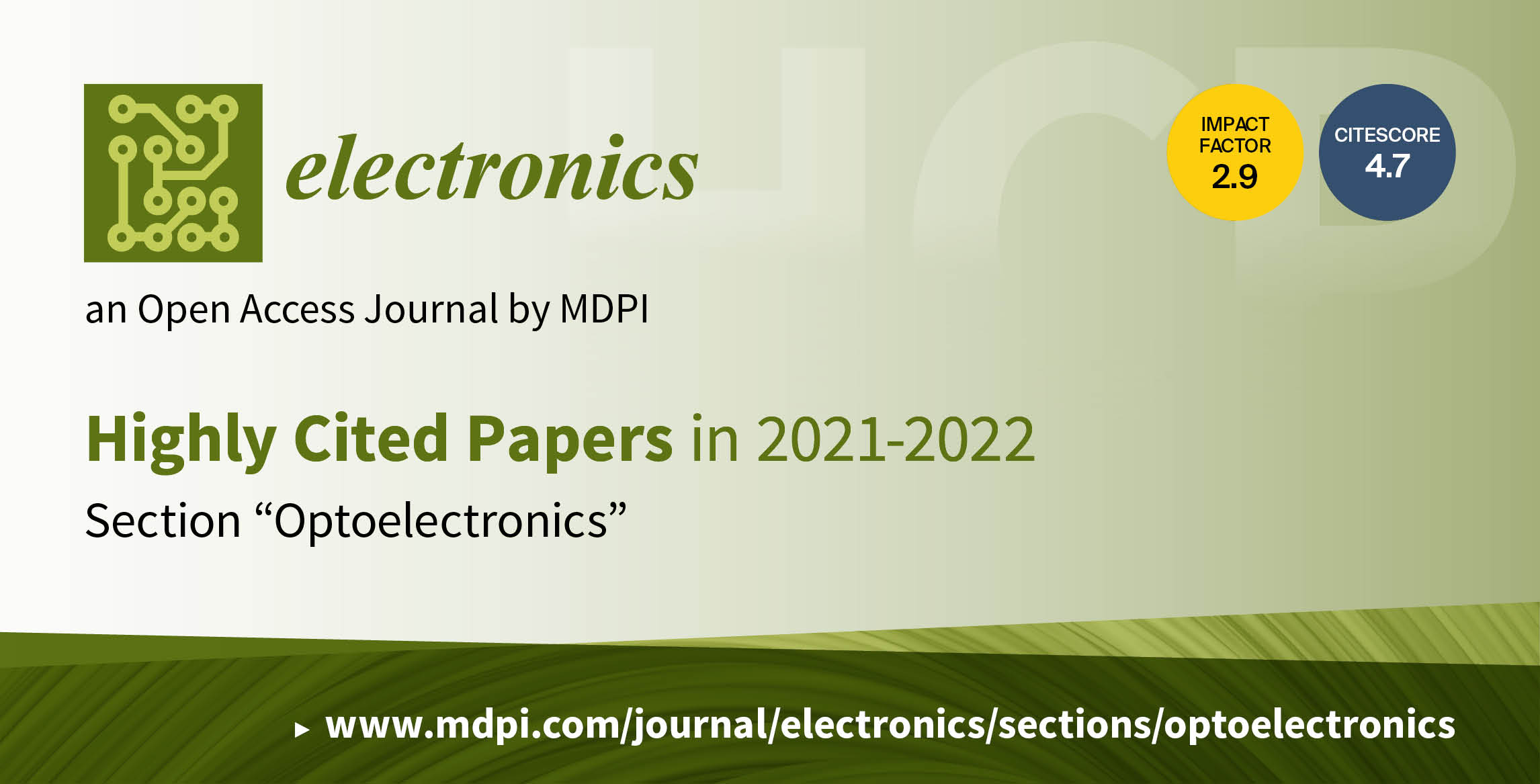 Electronics | Highly Cited Papers in 2021–2022 in the Section “Optoelectronics”