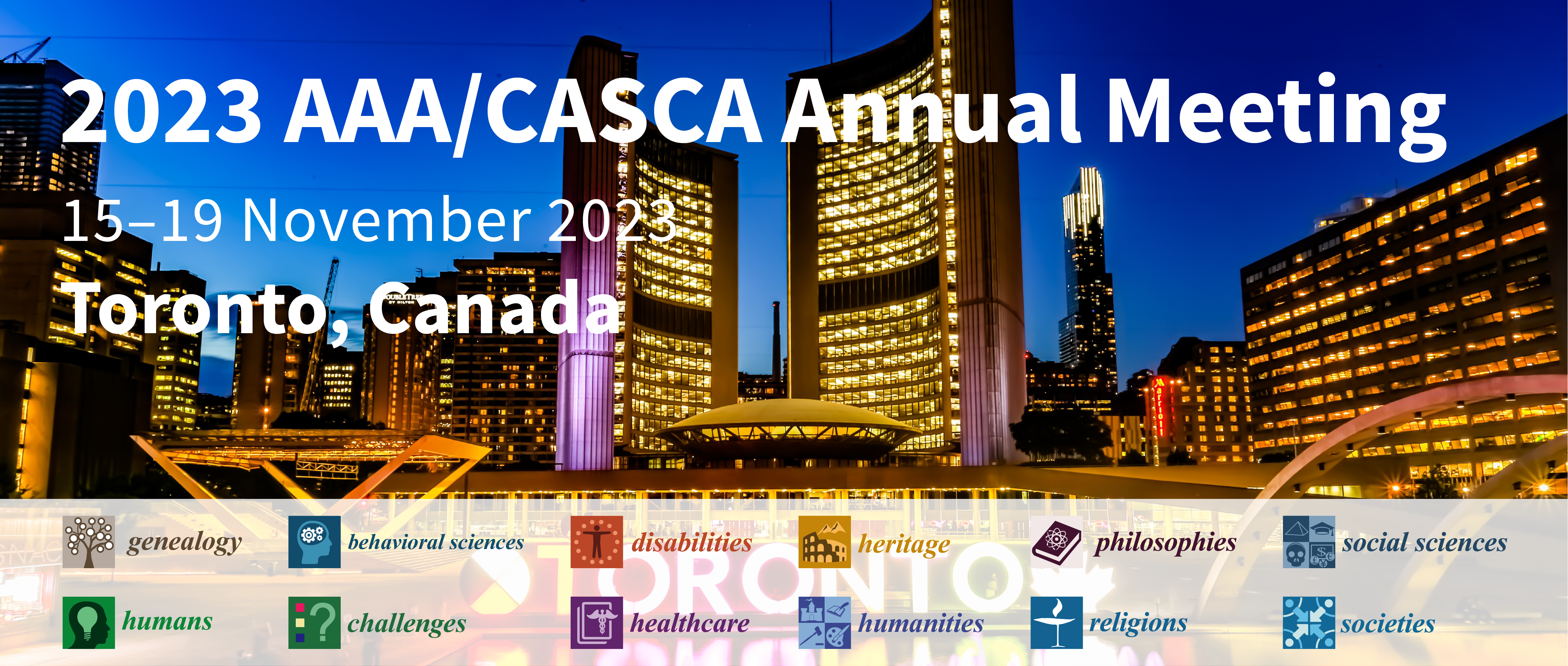 Meet Us at the 2023 AAA/CASCA Annual Meeting, 15–19 November 2023, Toronto, Canada