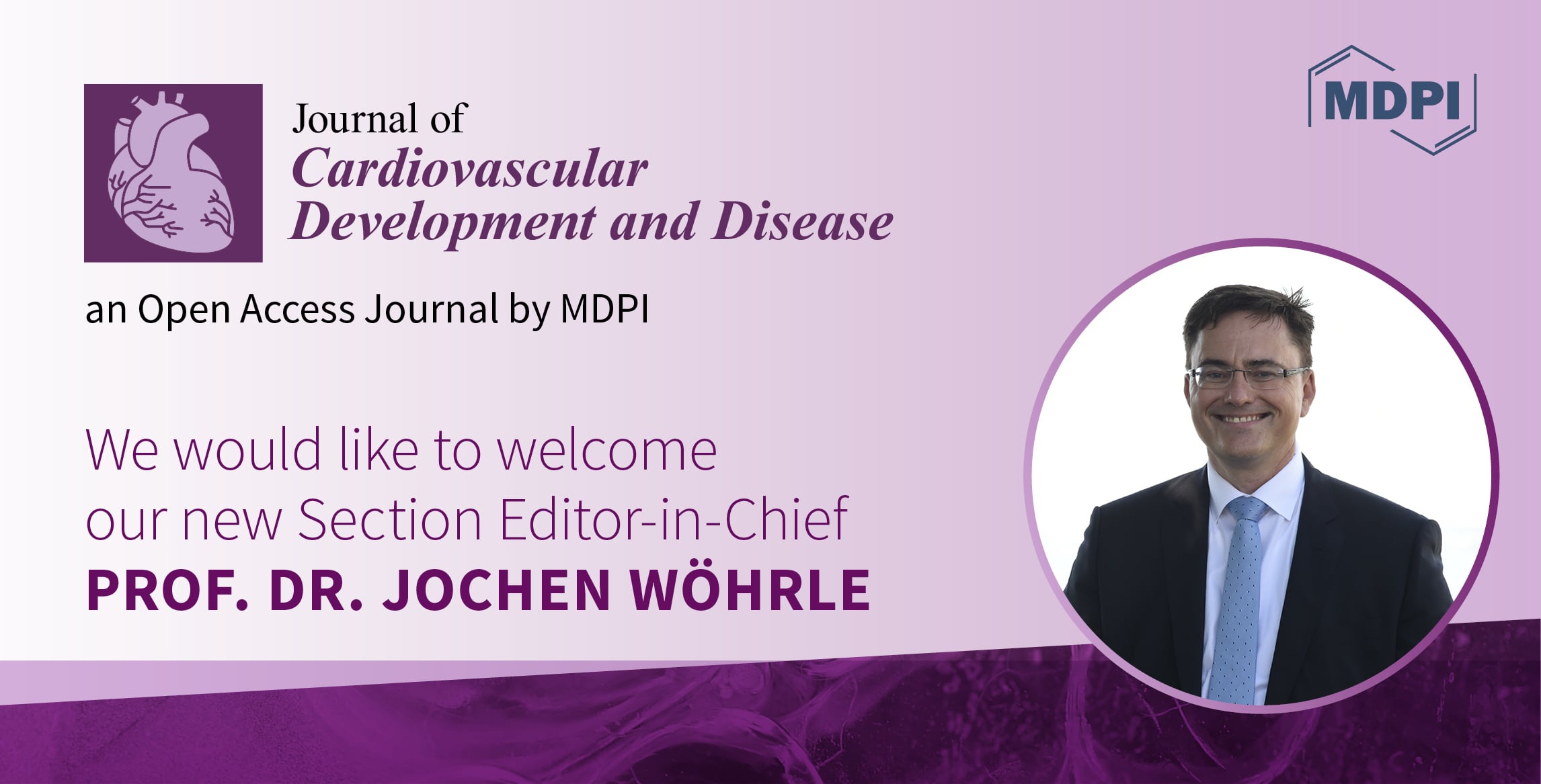 Prof. Dr. Jochen Wöhrle Appointed Section Editor-in-Chief of Section “Cardiovascular Clinical Research” in the Journal of Cardiovascular Development and Disease