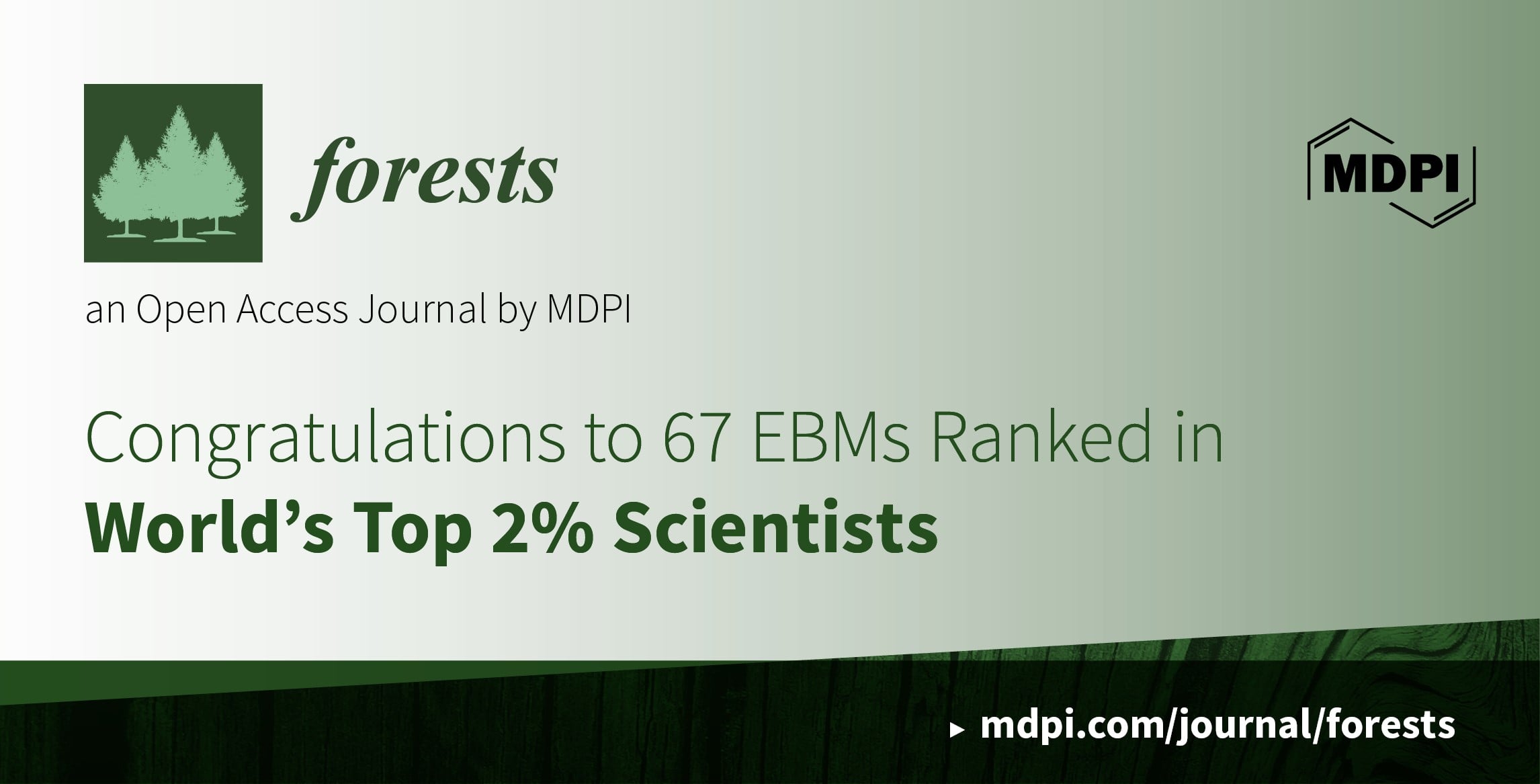 Editorial Board Members from Forests Featured among the World’s Top 2% Scientists in 2023