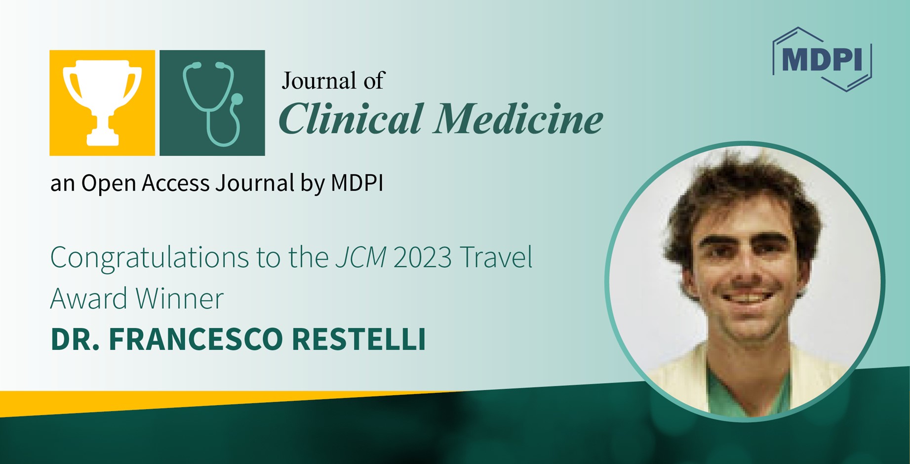 Interview with Dr. Francesco Restelli—Winner of the JCM 2023 Travel Award