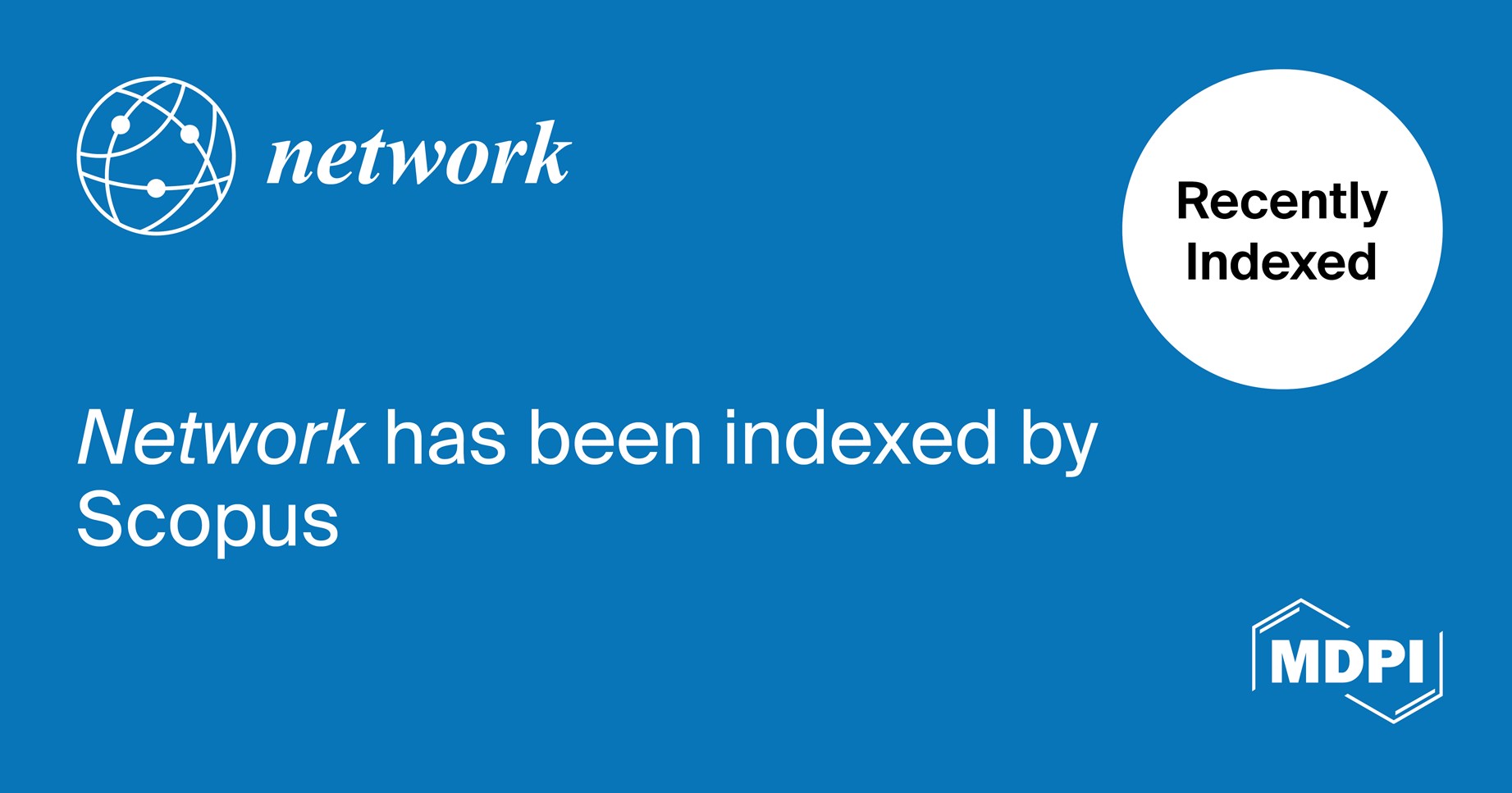 Network Accepted for Coverage in Scopus